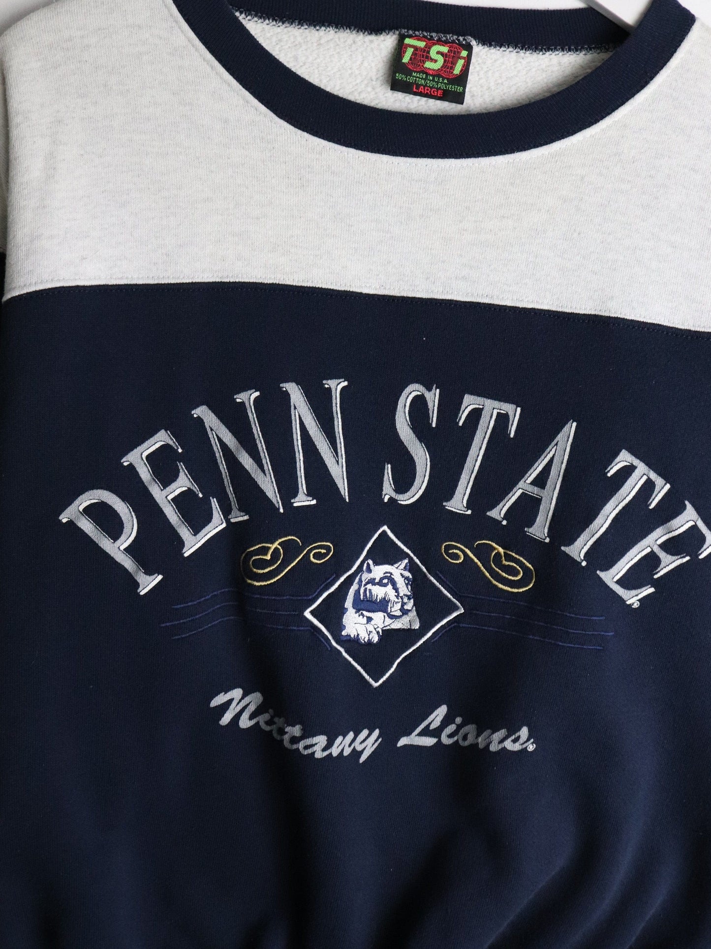 Vintage Penn State Nittany Lions Sweatshirt Mens Large Blue