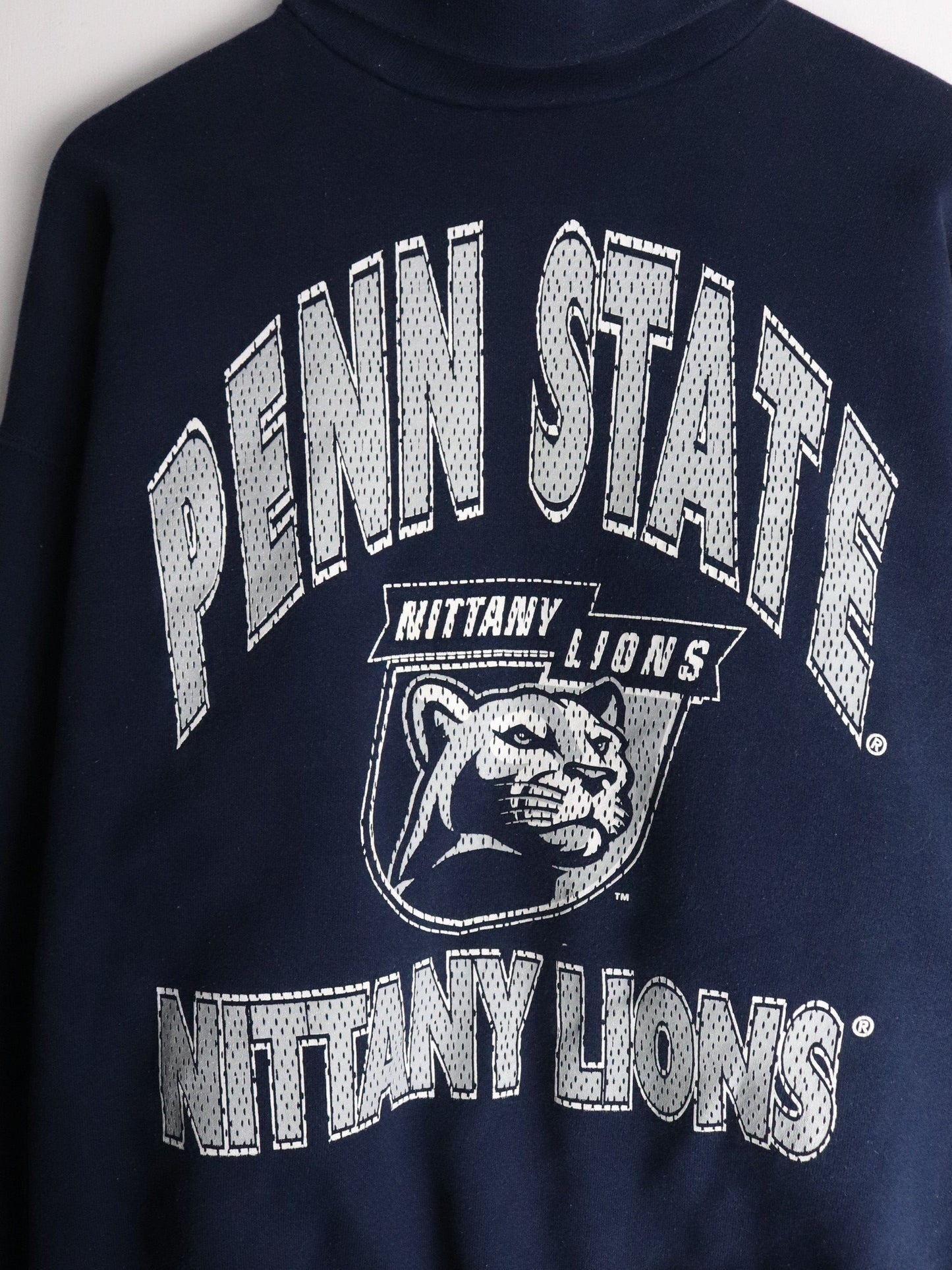 Vintage Penn State Nittany Lions Sweatshirt Mens XL Blue Turtleneck