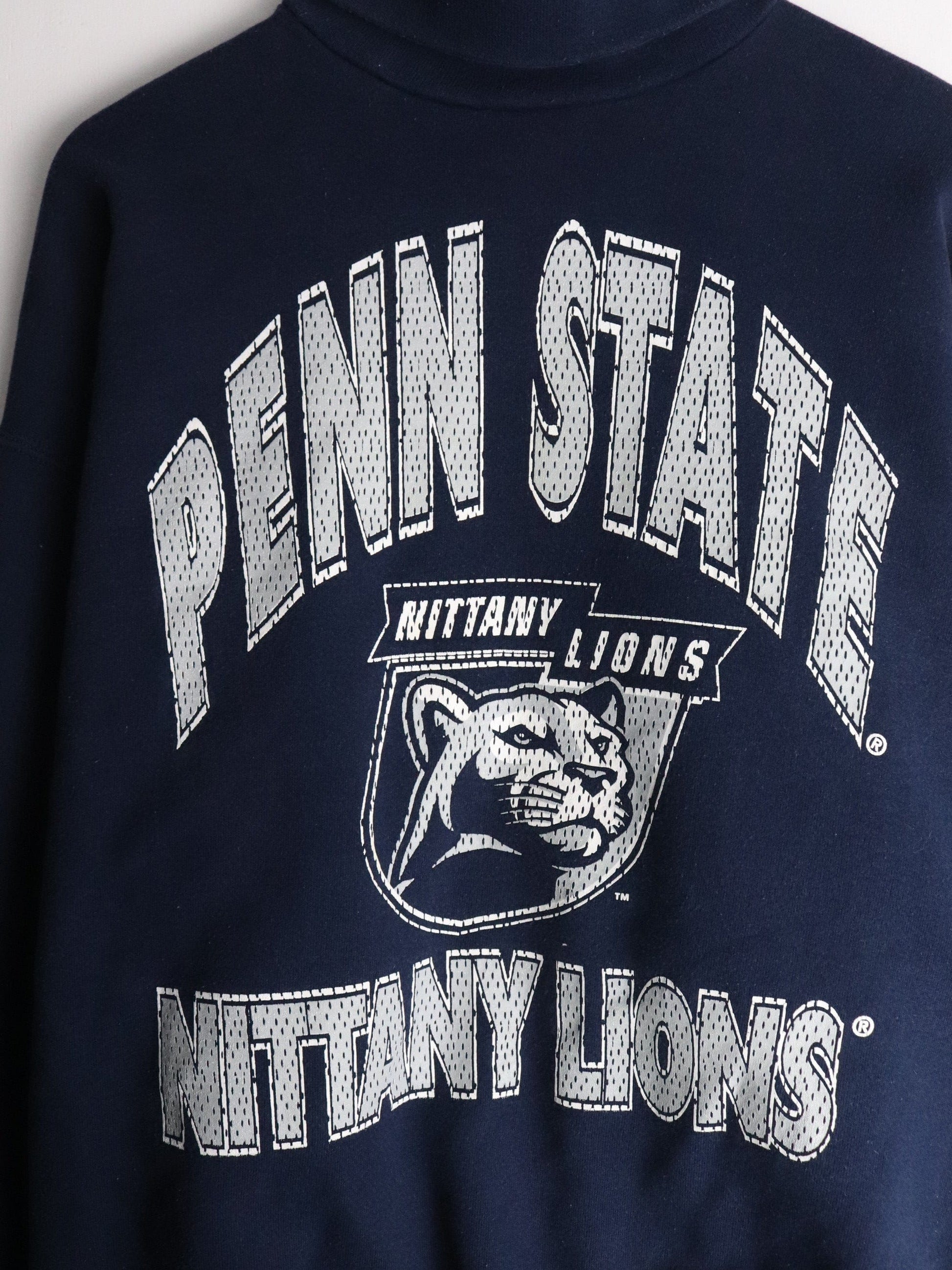 Vintage Penn State Nittany Lions Sweatshirt Mens XL Blue Turtleneck