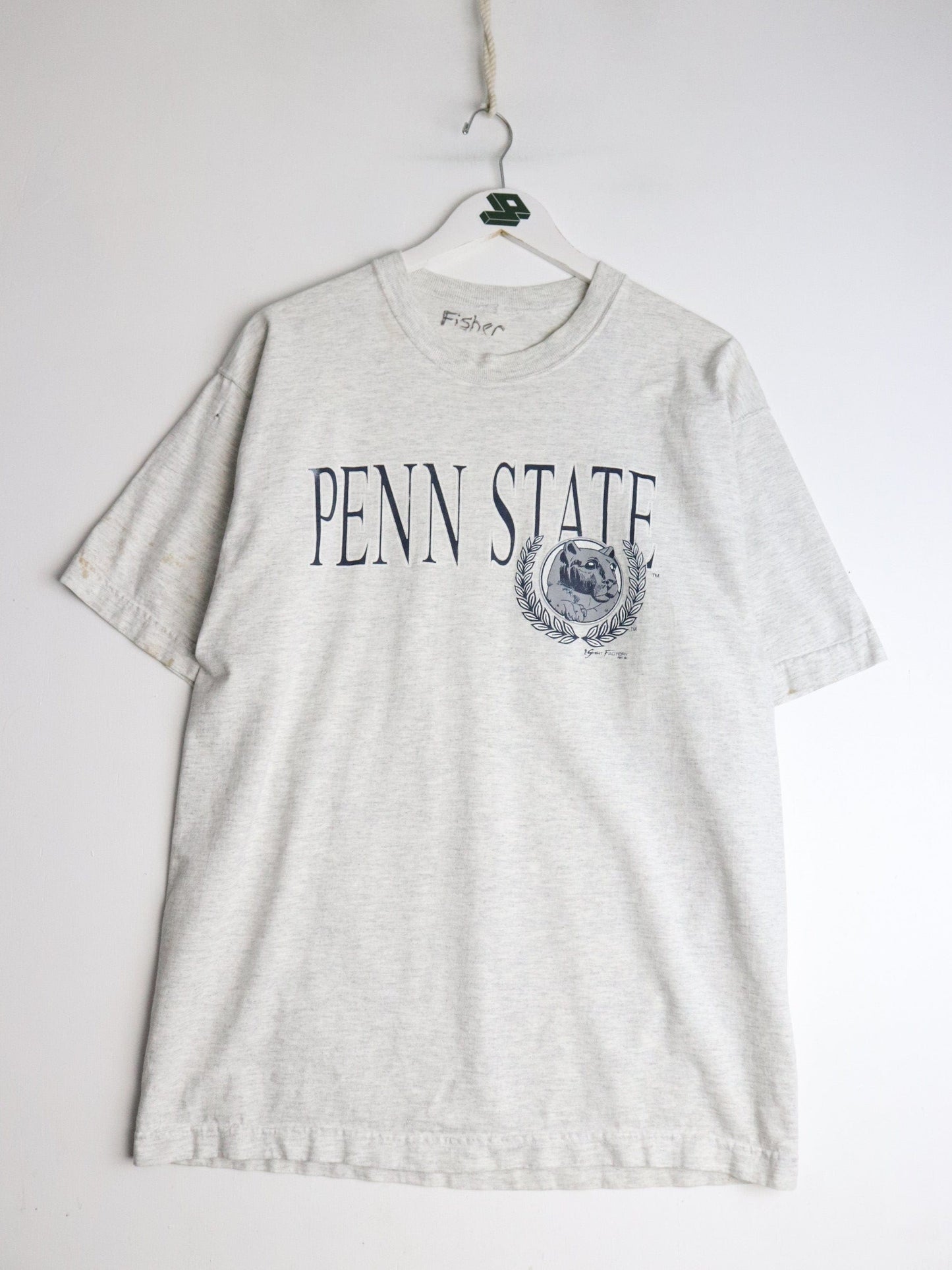 Vintage Penn State Nittany Lions T Shirt Mens Large Grey College