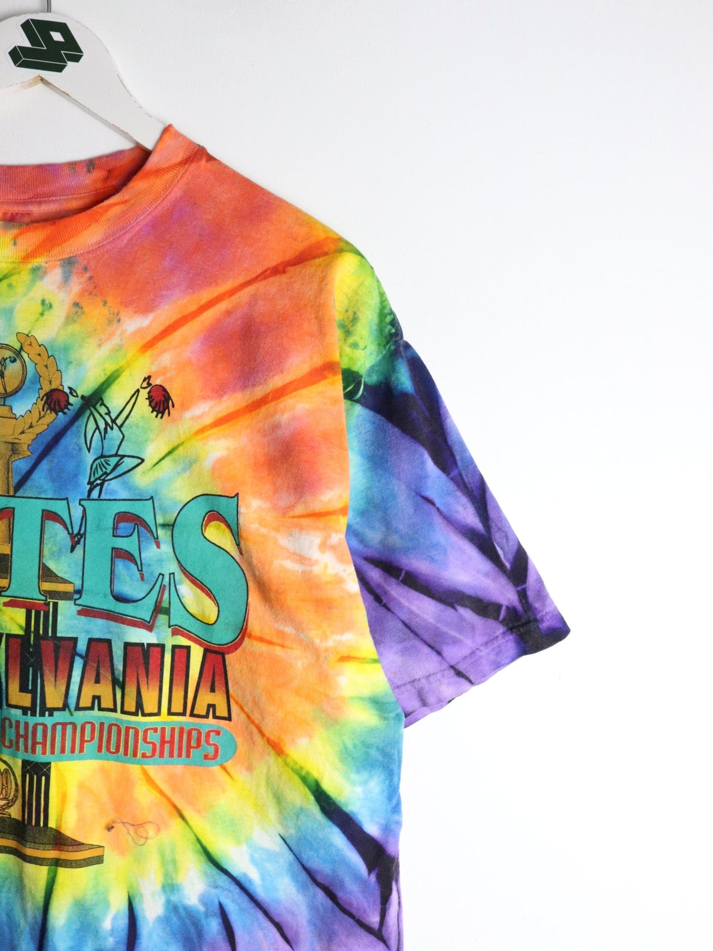 Vintage Pennsylvania Cheerleading Championship T Shirt Mens XL Tie Dye from propervintagecanada