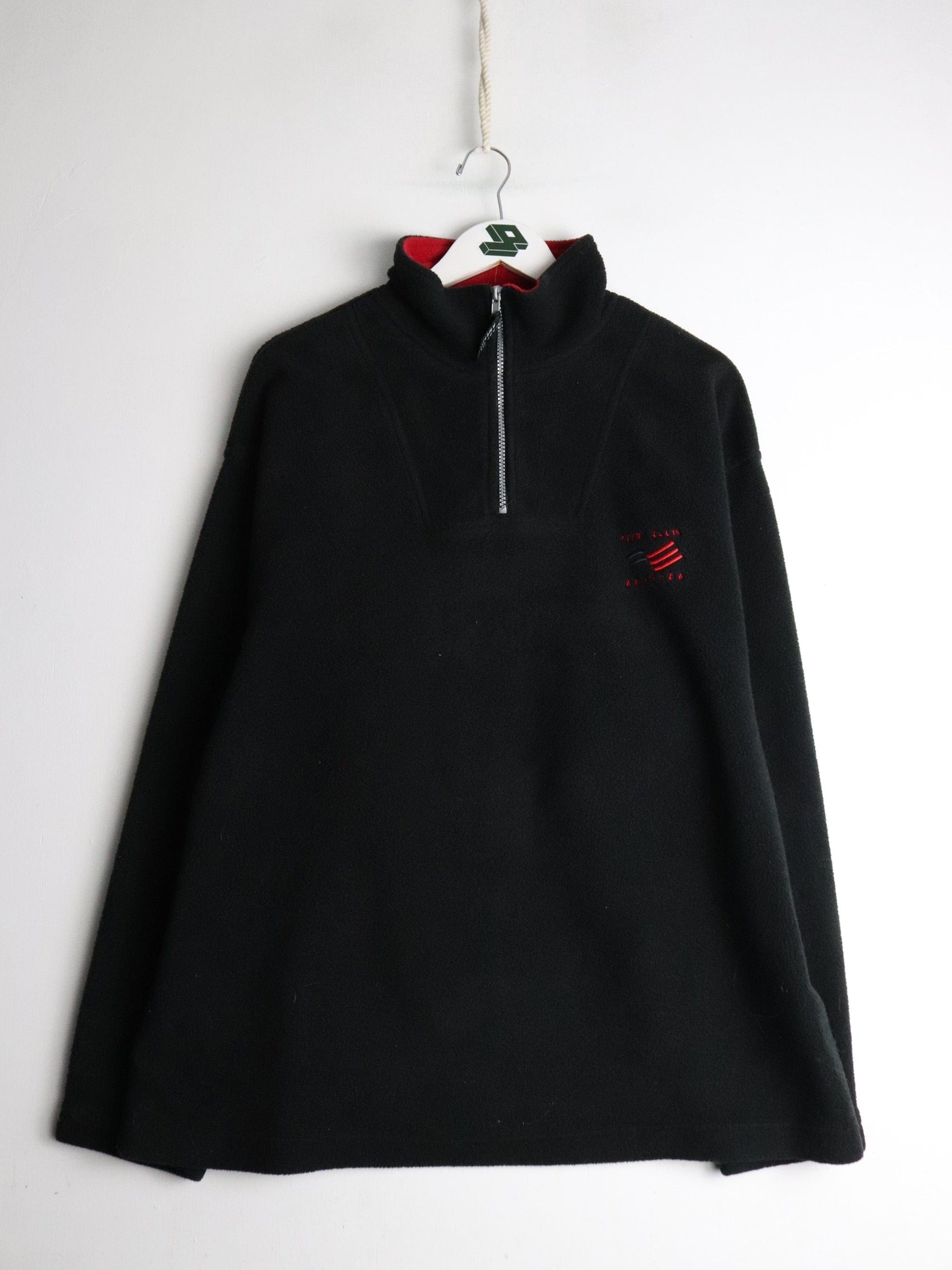 Vintage Perry Ellis Sweater Mens Large Black Fleece