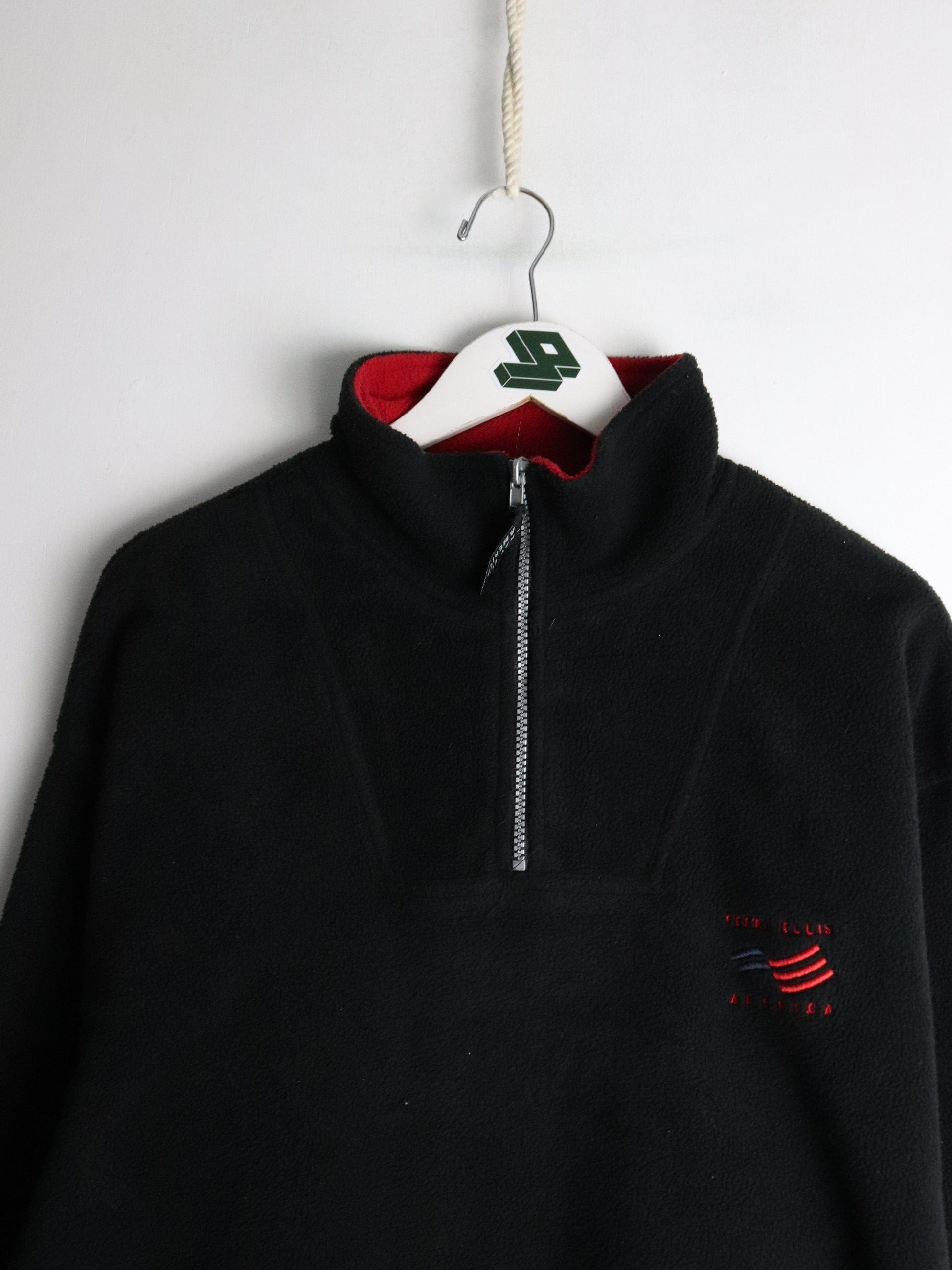 Vintage Perry Ellis Sweater Mens Large Black Fleece from propervintagecanada