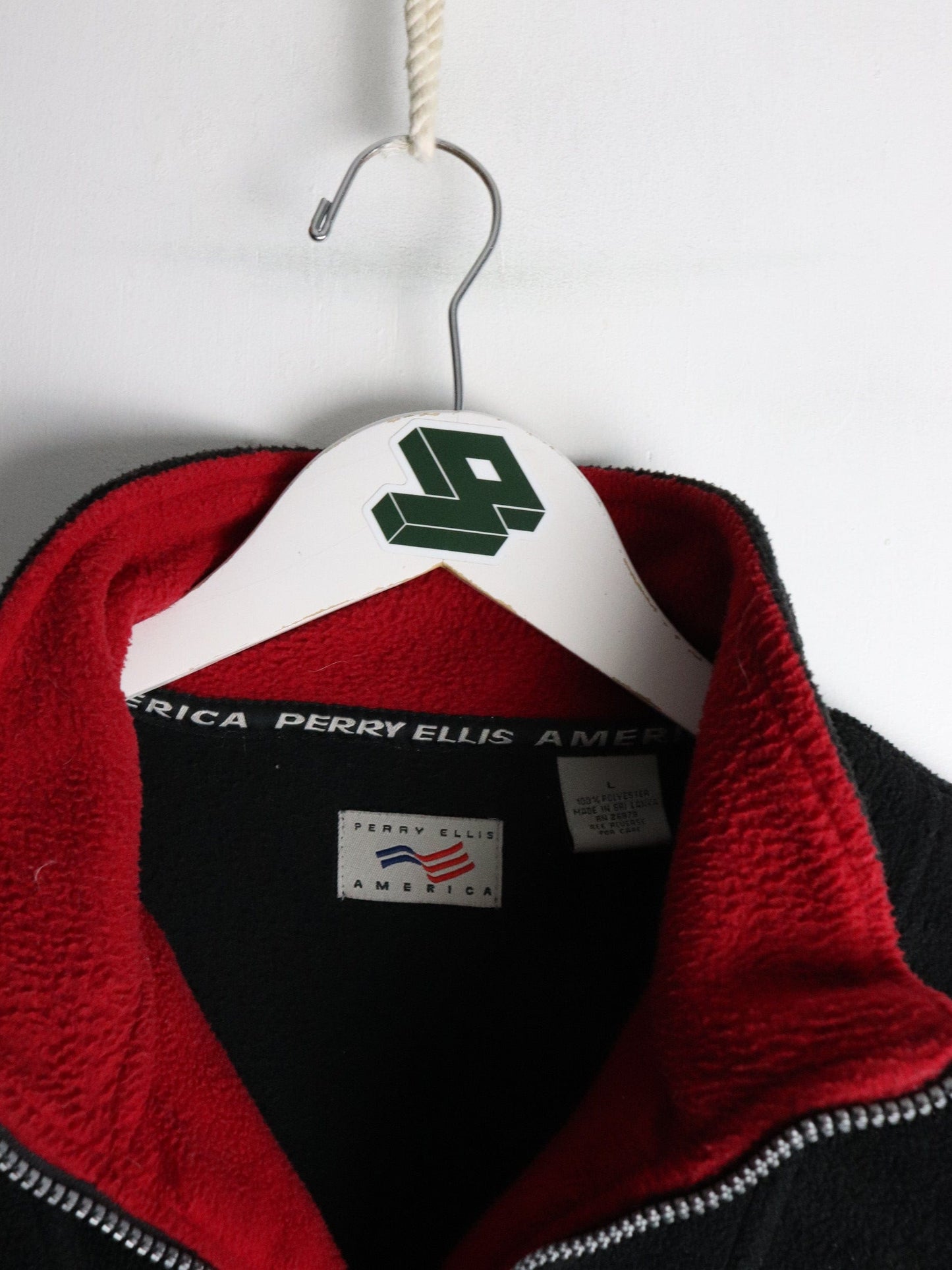 Vintage Perry Ellis Sweater Mens Large Black Fleece from propervintagecanada
