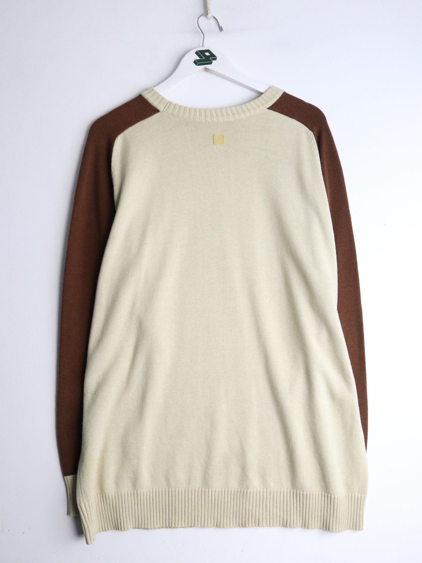 Vintage Phat Farm Knit Sweater Mens Large Beige from propervintagecanada