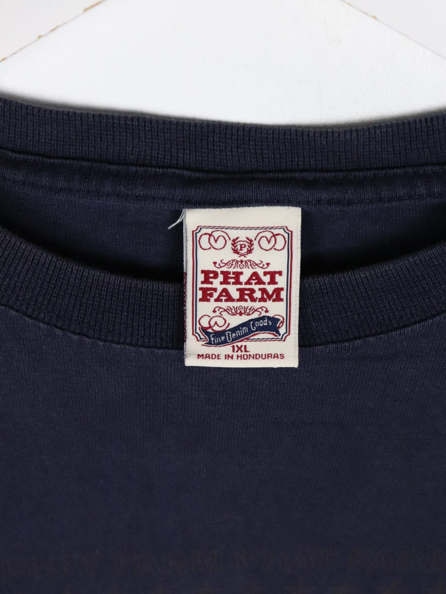 Vintage Phat Farm T Shirt Mens 2XL Blue Y2K from propervintagecanada