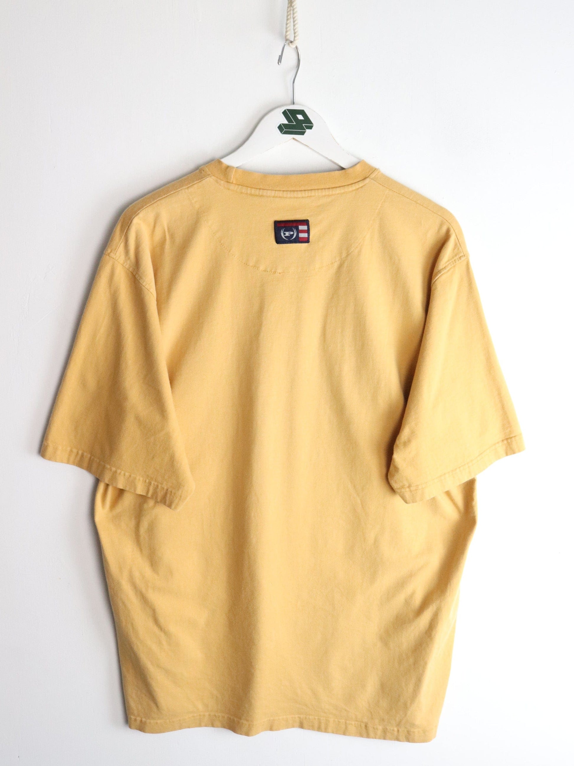 Vintage Phat Farm T Shirt Mens XL Yellow Y2K