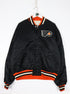 Vintage Philadelphia Flyers Jacket Mens XL Black Satin Starter Bomber Coat