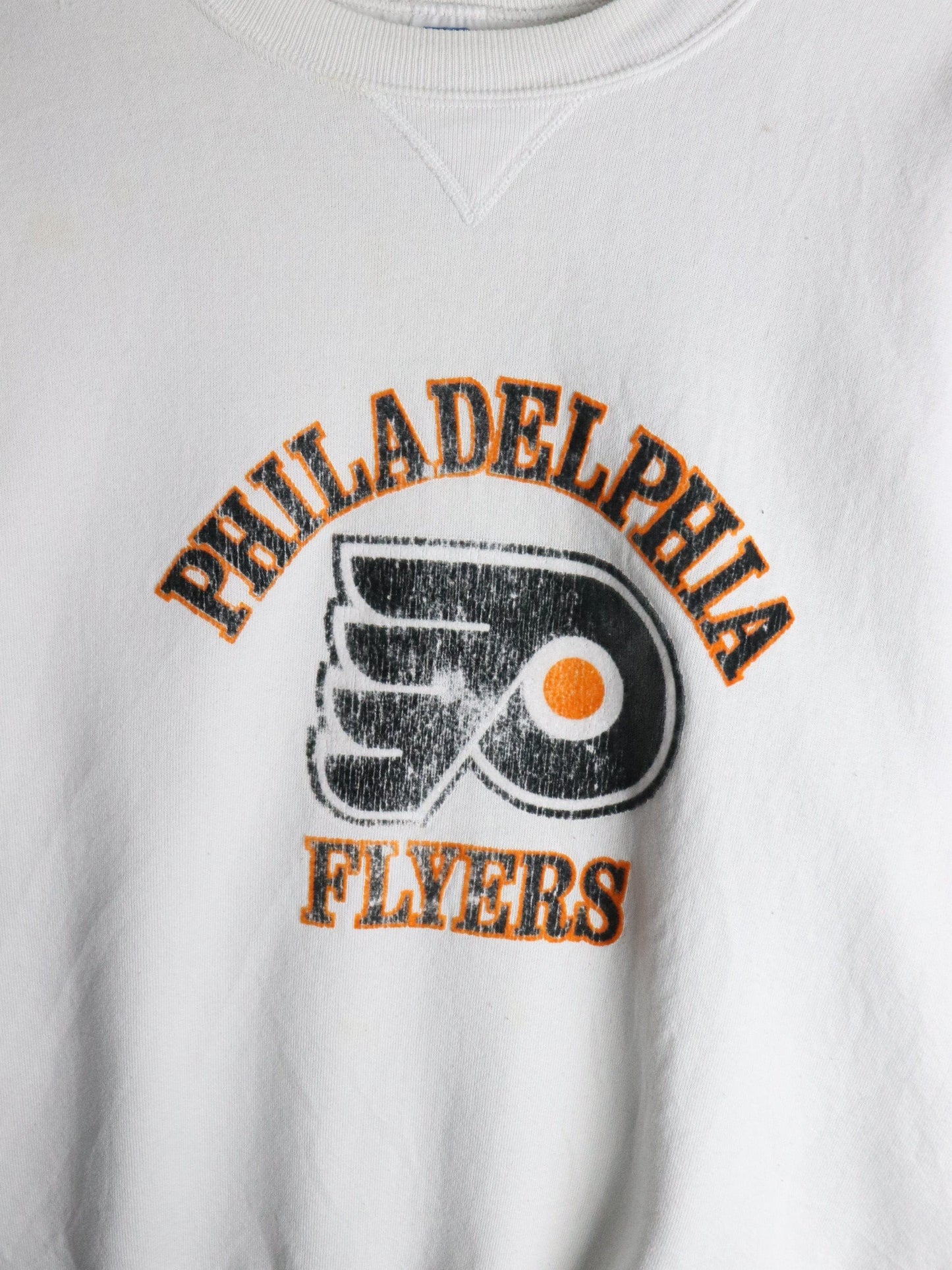 Vintage Philadelphia Flyers Sweatshirt Mens Large White 90s from propervintagecanada