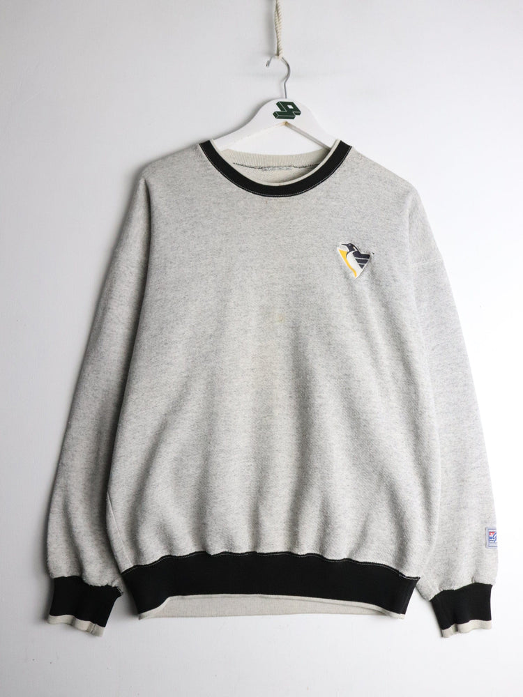 Vintage Pittsburgh Penguins Sweatshirt Mens Large Grey NHL from propervintagecanada