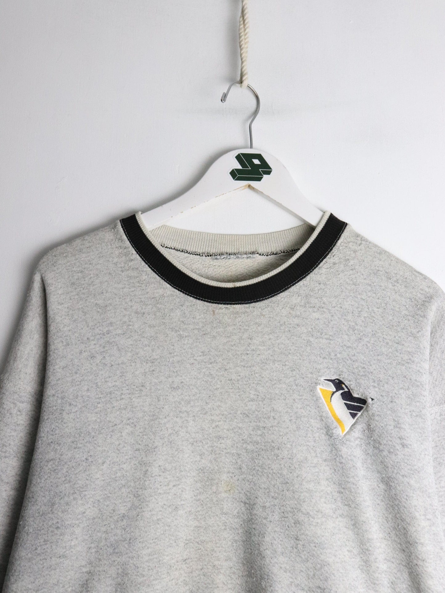 Vintage Pittsburgh Penguins Sweatshirt Mens Large Grey NHL from propervintagecanada