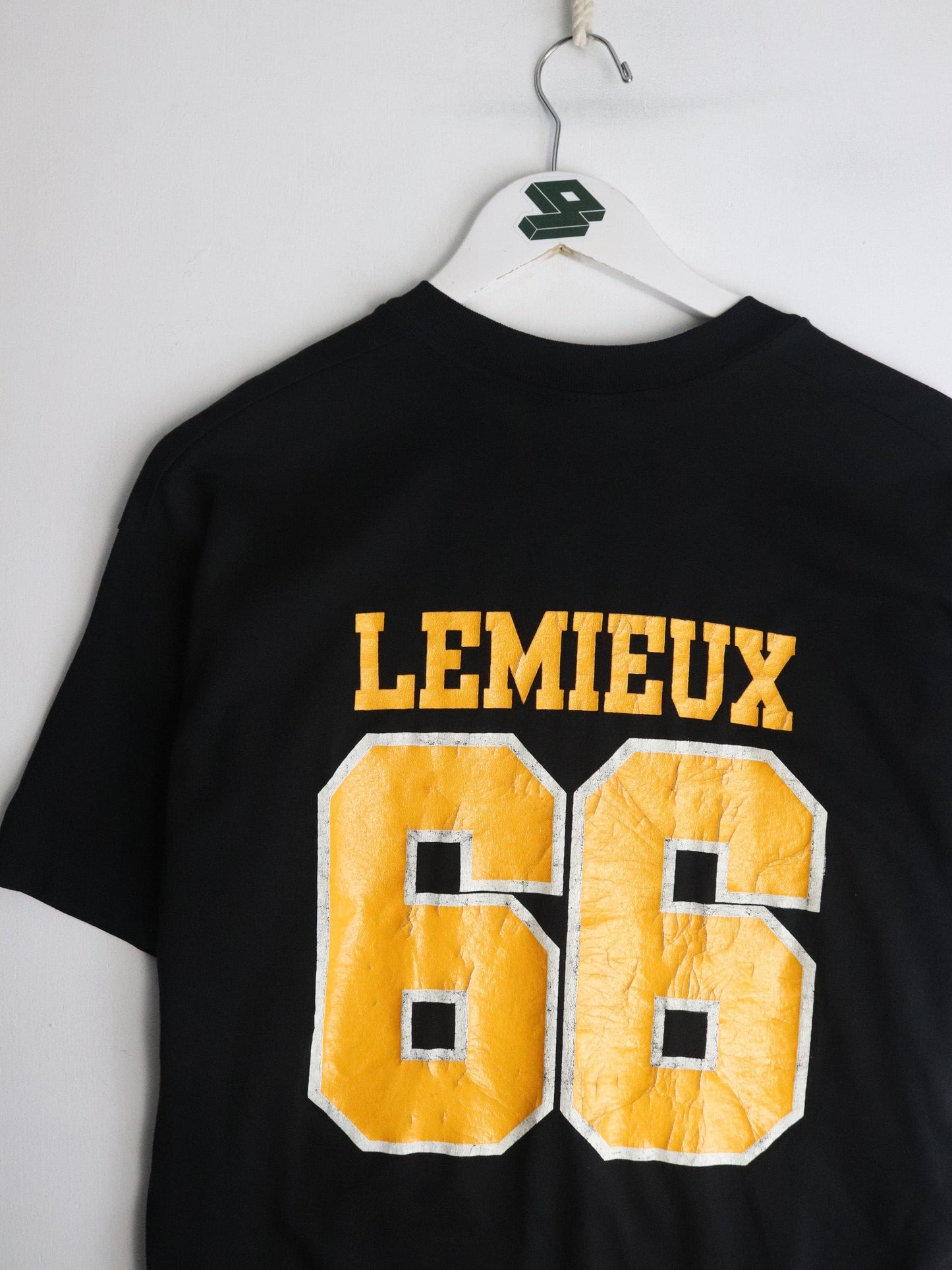 Vintage Pittsburgh Penguins T Shirt Mens Large Black Lemieux from propervintagecanada