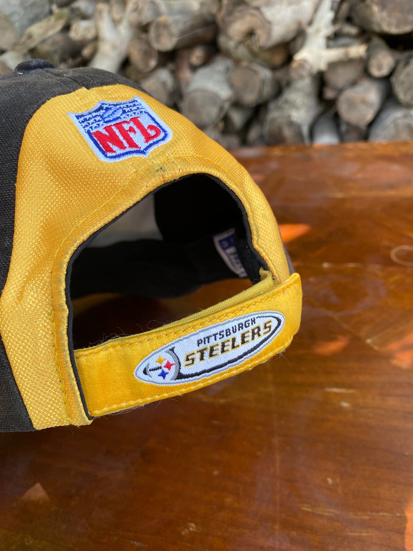Vintage Pittsburgh Steelers Hat Adult Black Strap Back from propervintagecanada