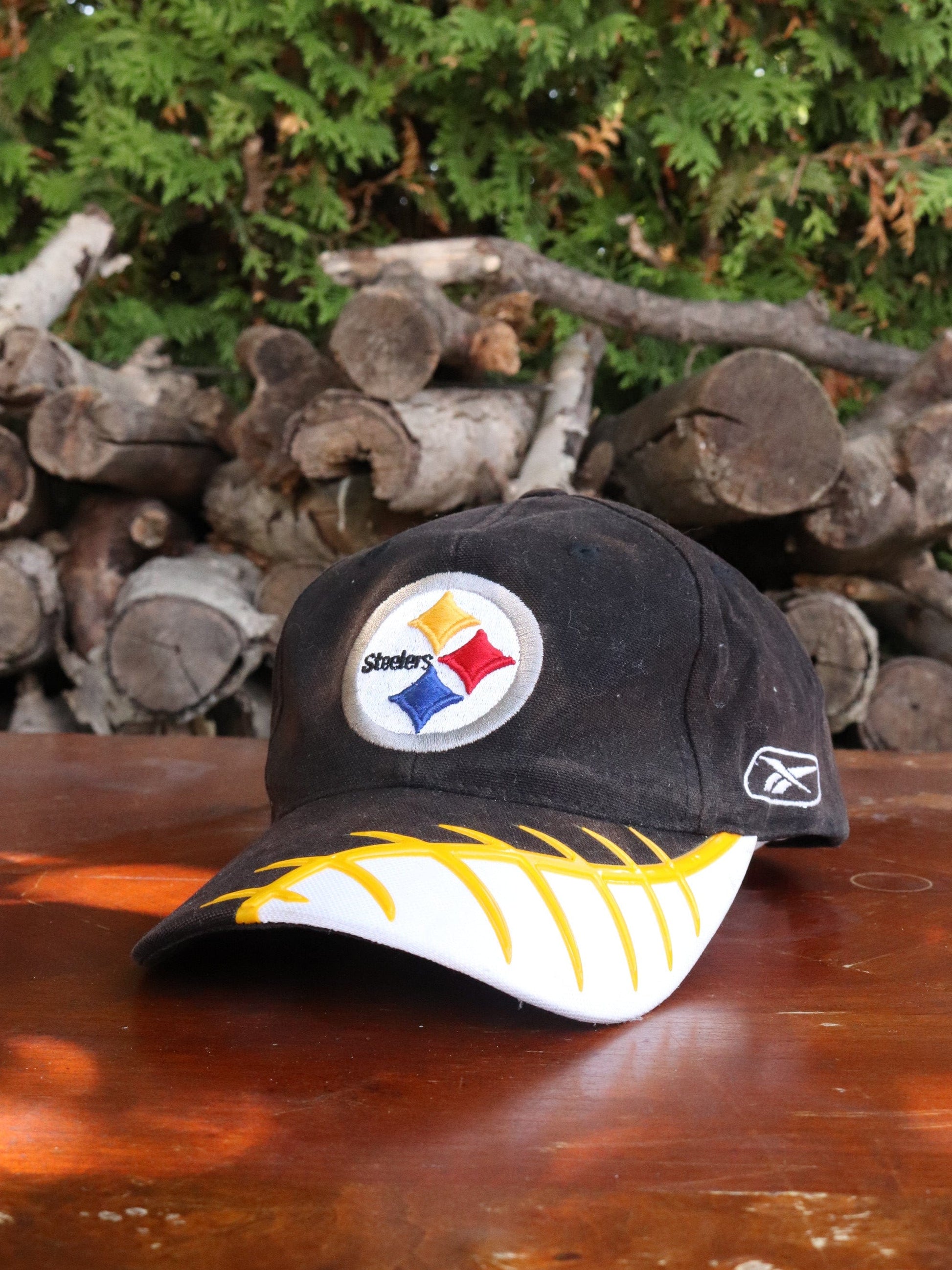 Vintage Pittsburgh Steelers Hat Adult Black Strap Back from propervintagecanada