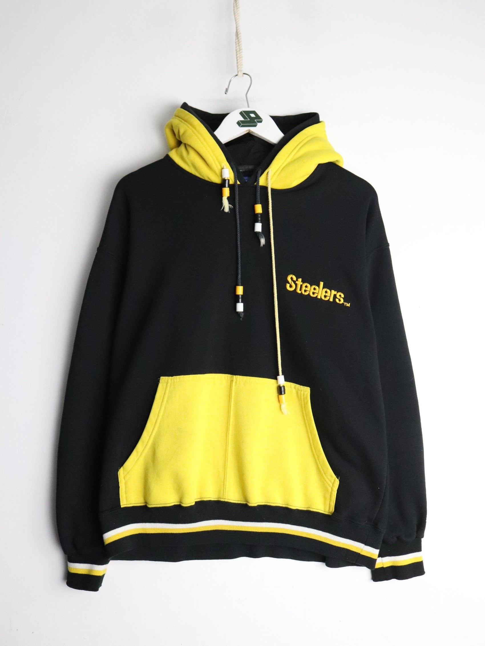 Vintage Pittsburgh Steelers Sweatshirt Mens Small Black Hoodie from propervintagecanada