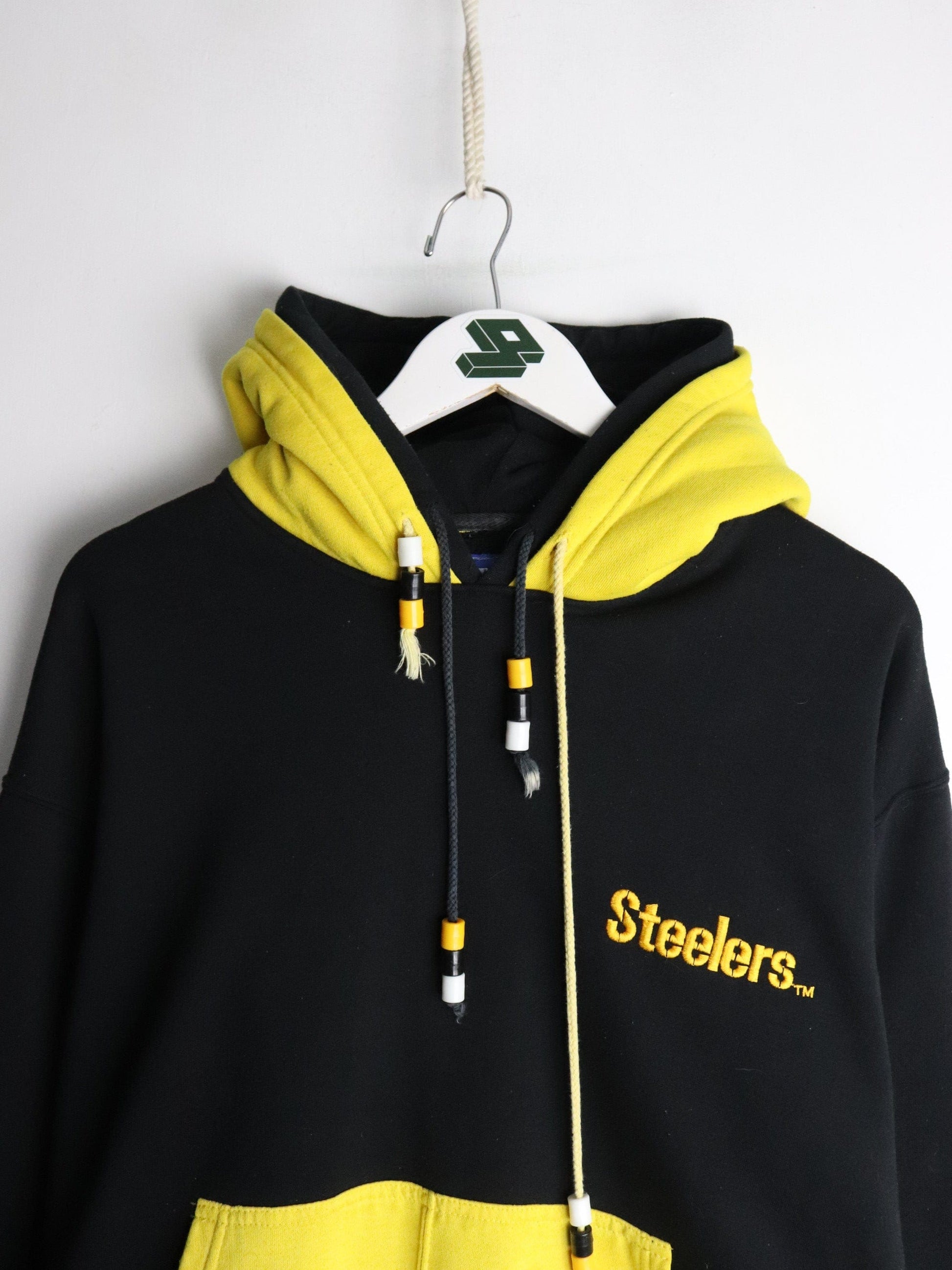 Vintage Pittsburgh Steelers Sweatshirt Mens Small Black Hoodie from propervintagecanada