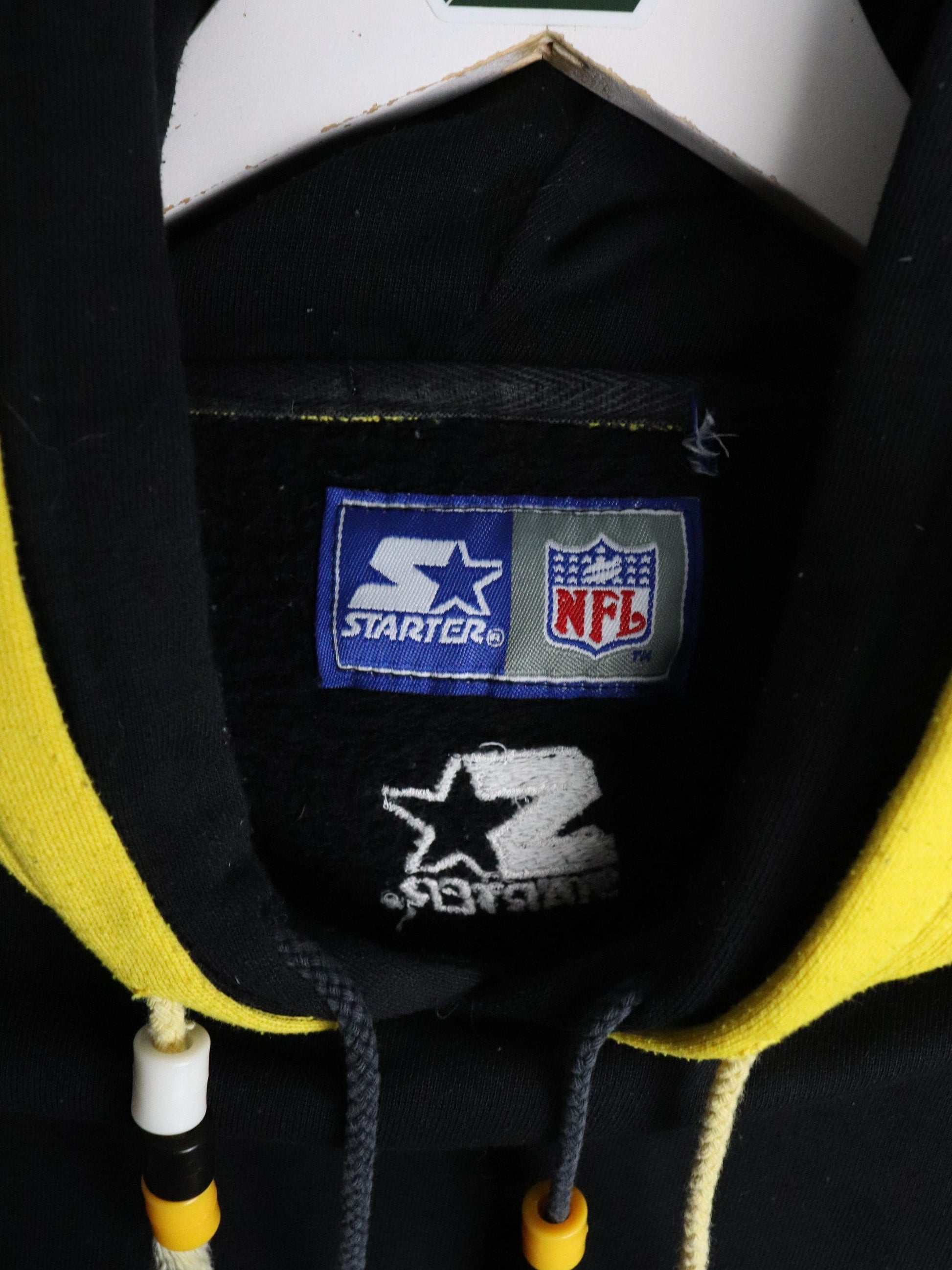 Vintage Pittsburgh Steelers Sweatshirt Mens Small Black Hoodie from propervintagecanada