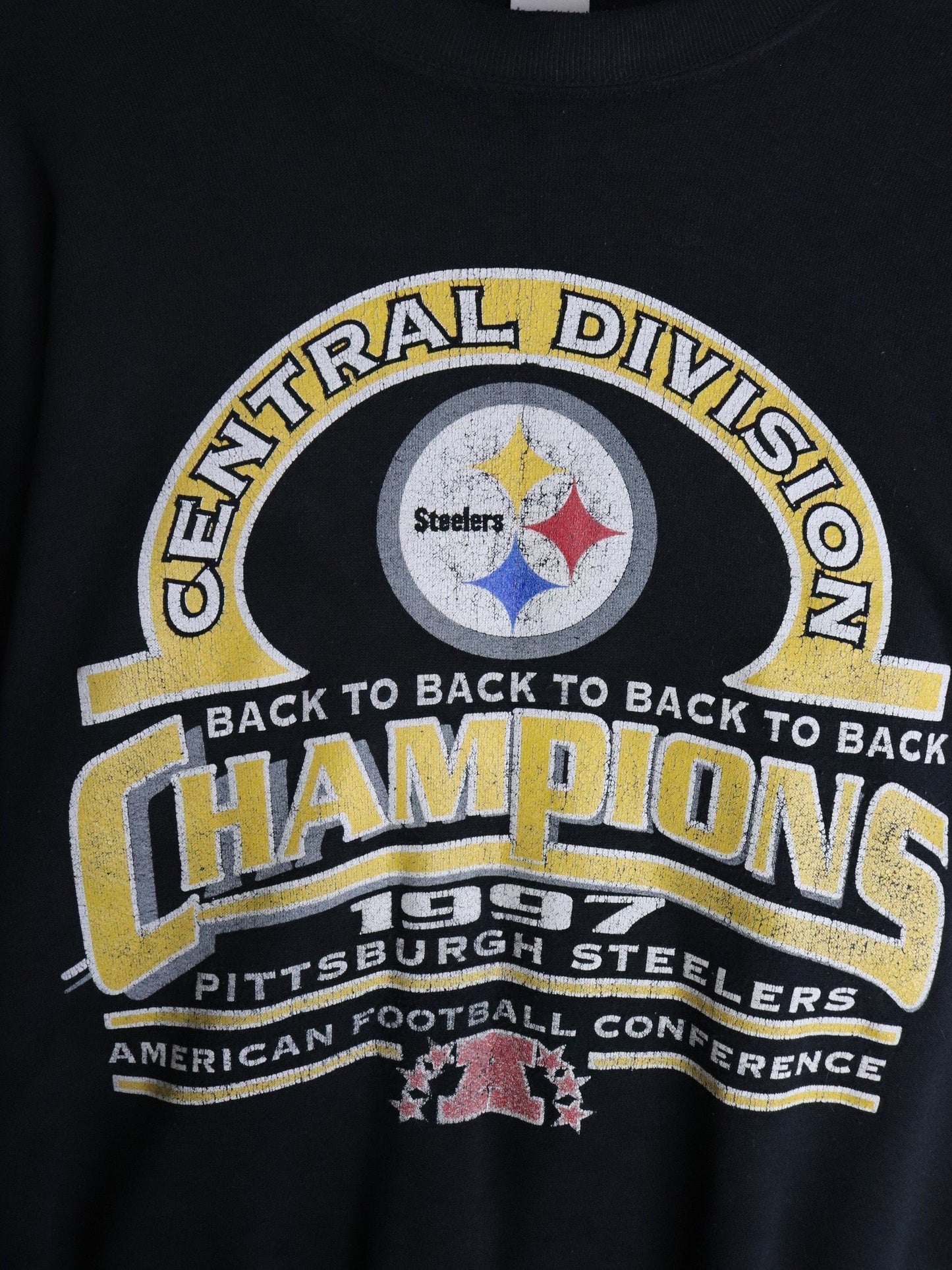 Vintage Pittsburgh Steelers Sweatshirt Mens XL Black from propervintagecanada