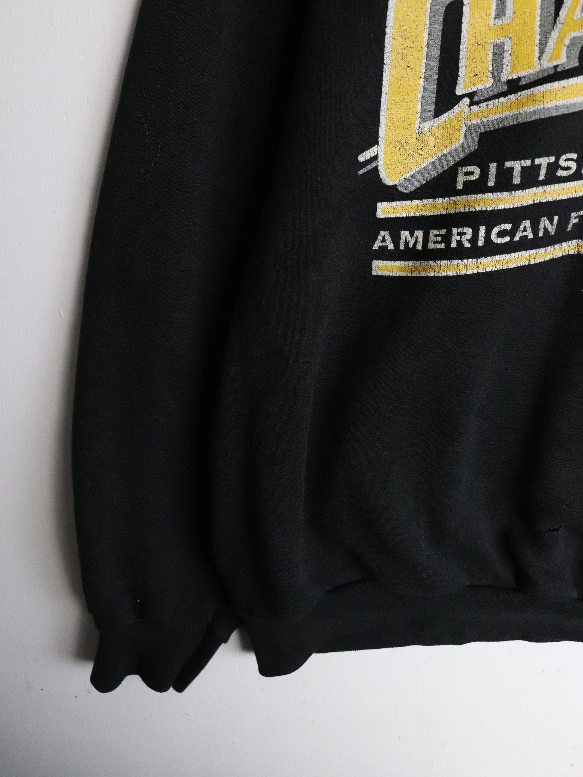 Vintage Pittsburgh Steelers Sweatshirt Mens XL Black from propervintagecanada