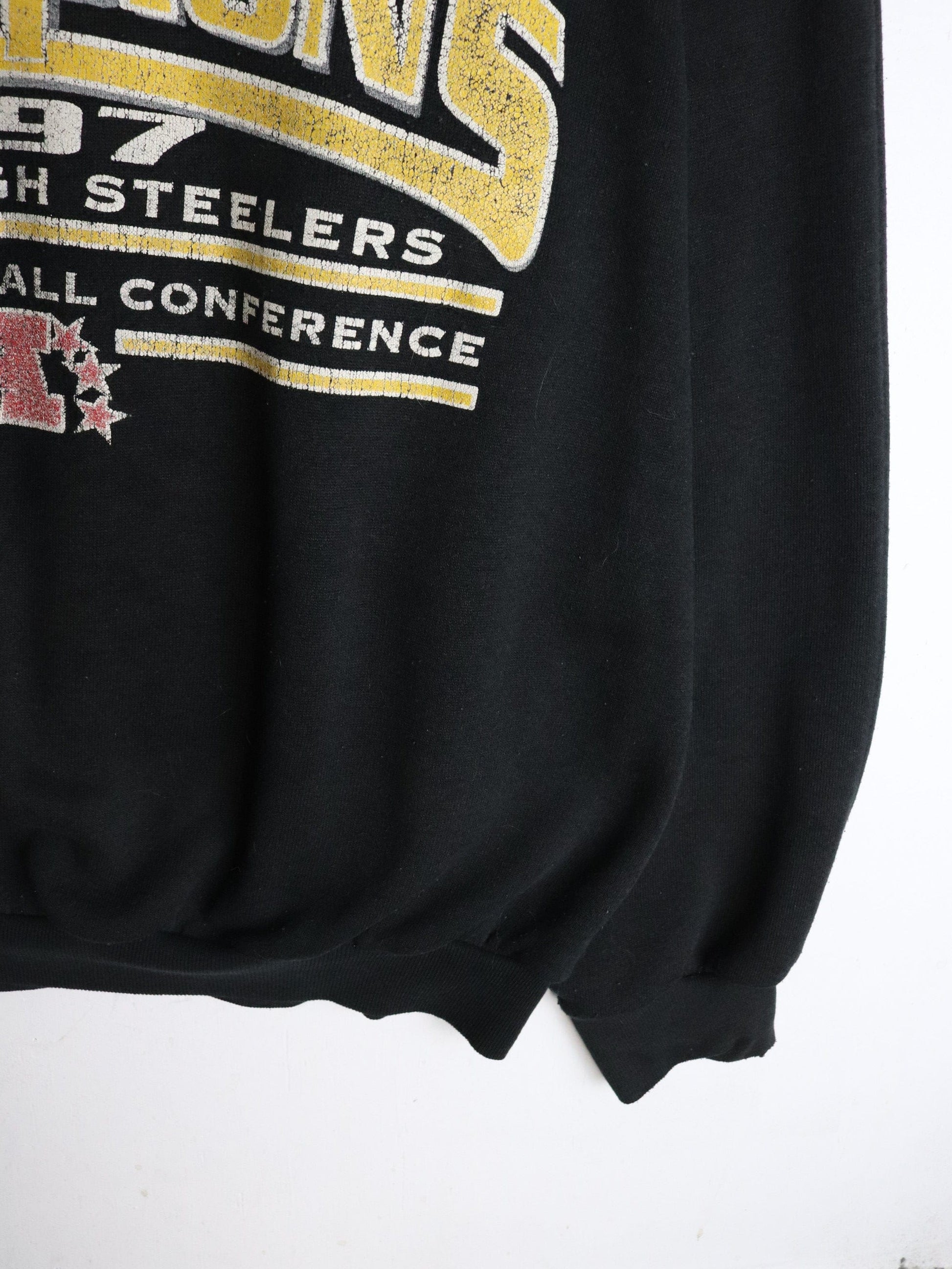 Vintage Pittsburgh Steelers Sweatshirt Mens XL Black from propervintagecanada
