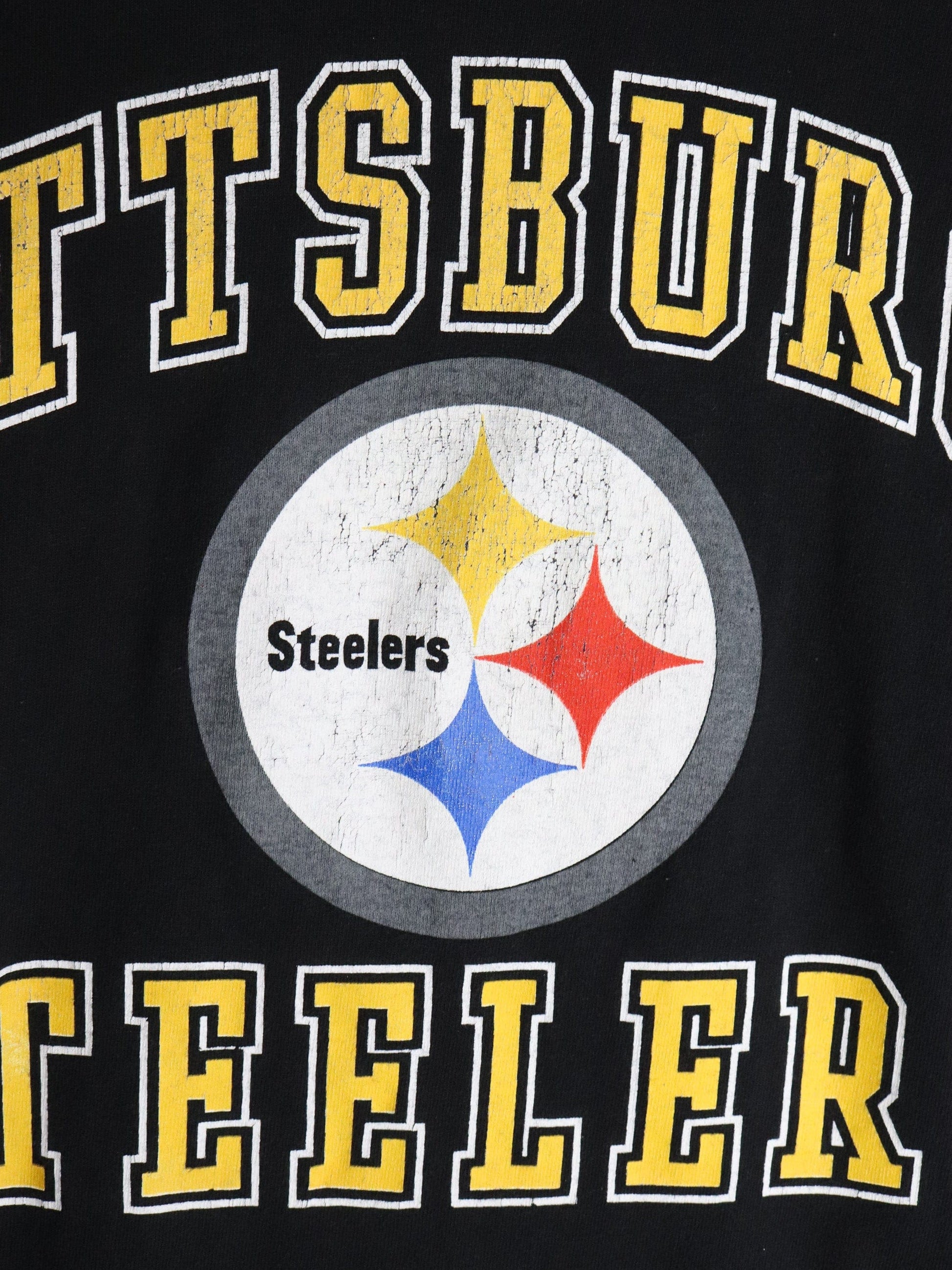 Vintage Pittsburgh Steelers T Shirt Mens Medium Black NFL from propervintagecanada