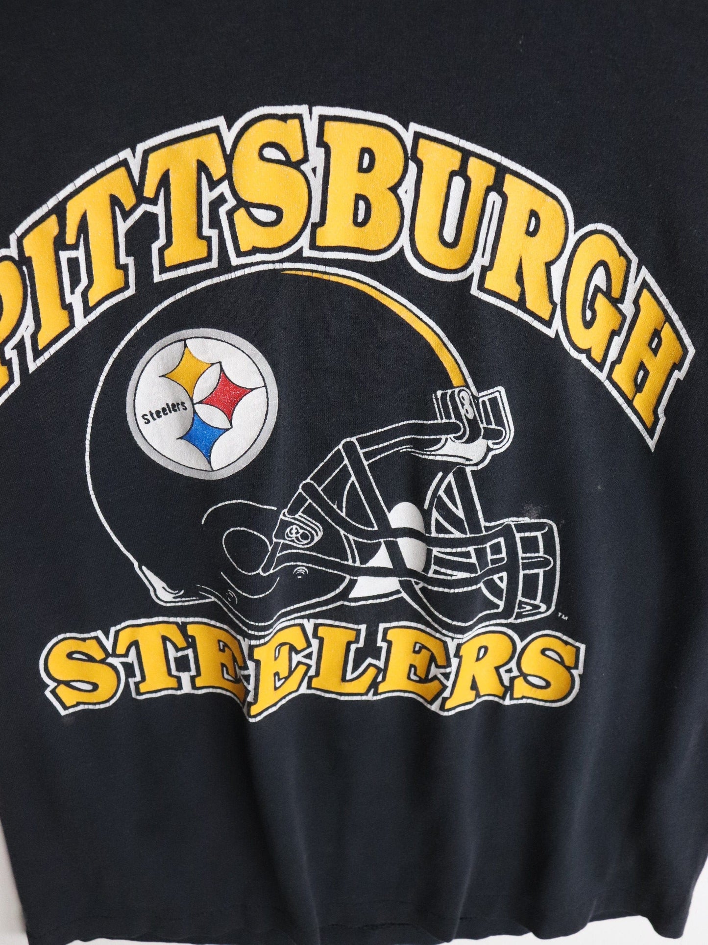 Vintage Pittsburgh Steelers T Shirt Mens Small Black from propervintagecanada