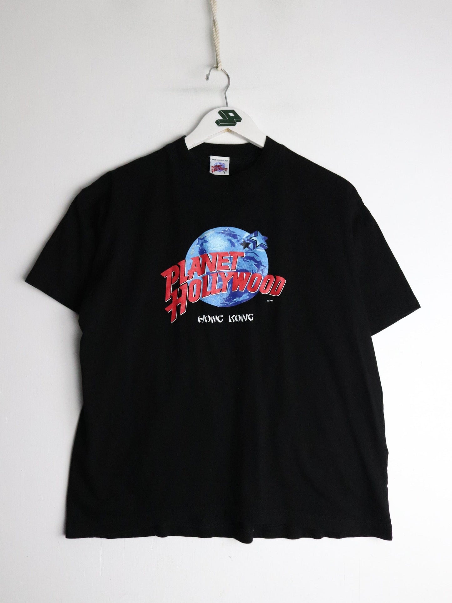 Vintage Planet Hollywood T Shirt Youth Large Black Hong Kong from propervintagecanada
