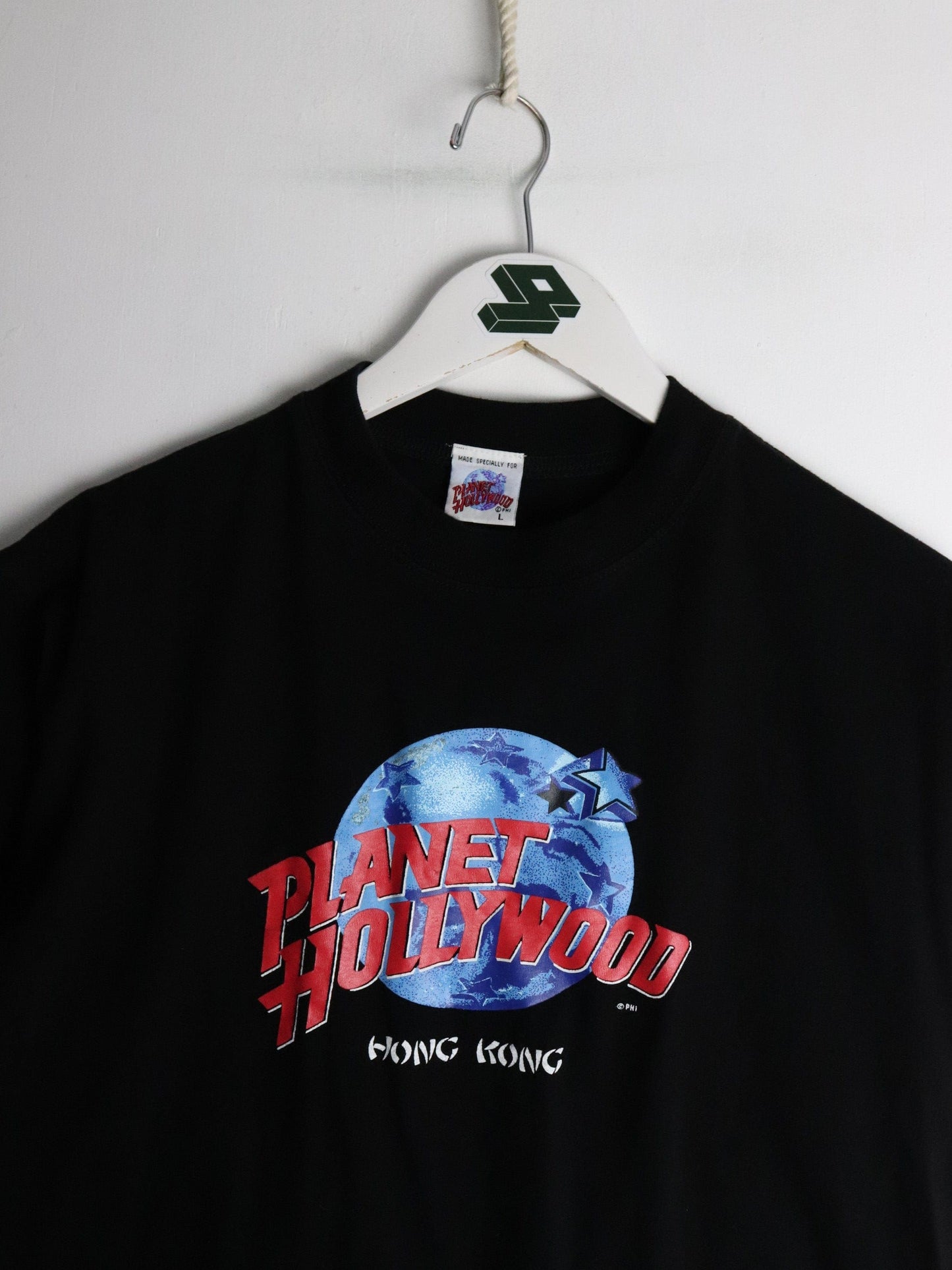 Vintage Planet Hollywood T Shirt Youth Large Black Hong Kong from propervintagecanada