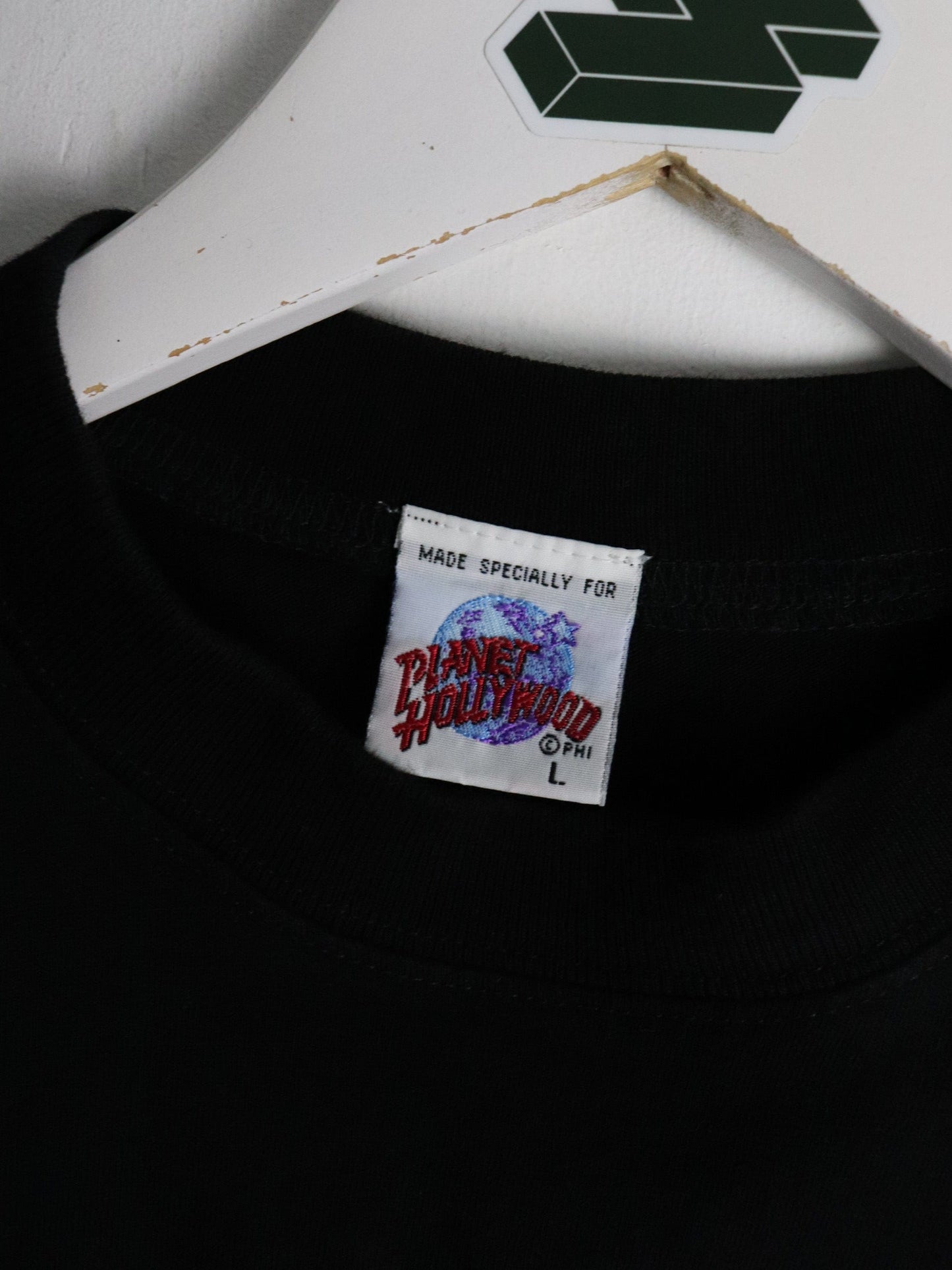 Vintage Planet Hollywood T Shirt Youth Large Black Hong Kong from propervintagecanada