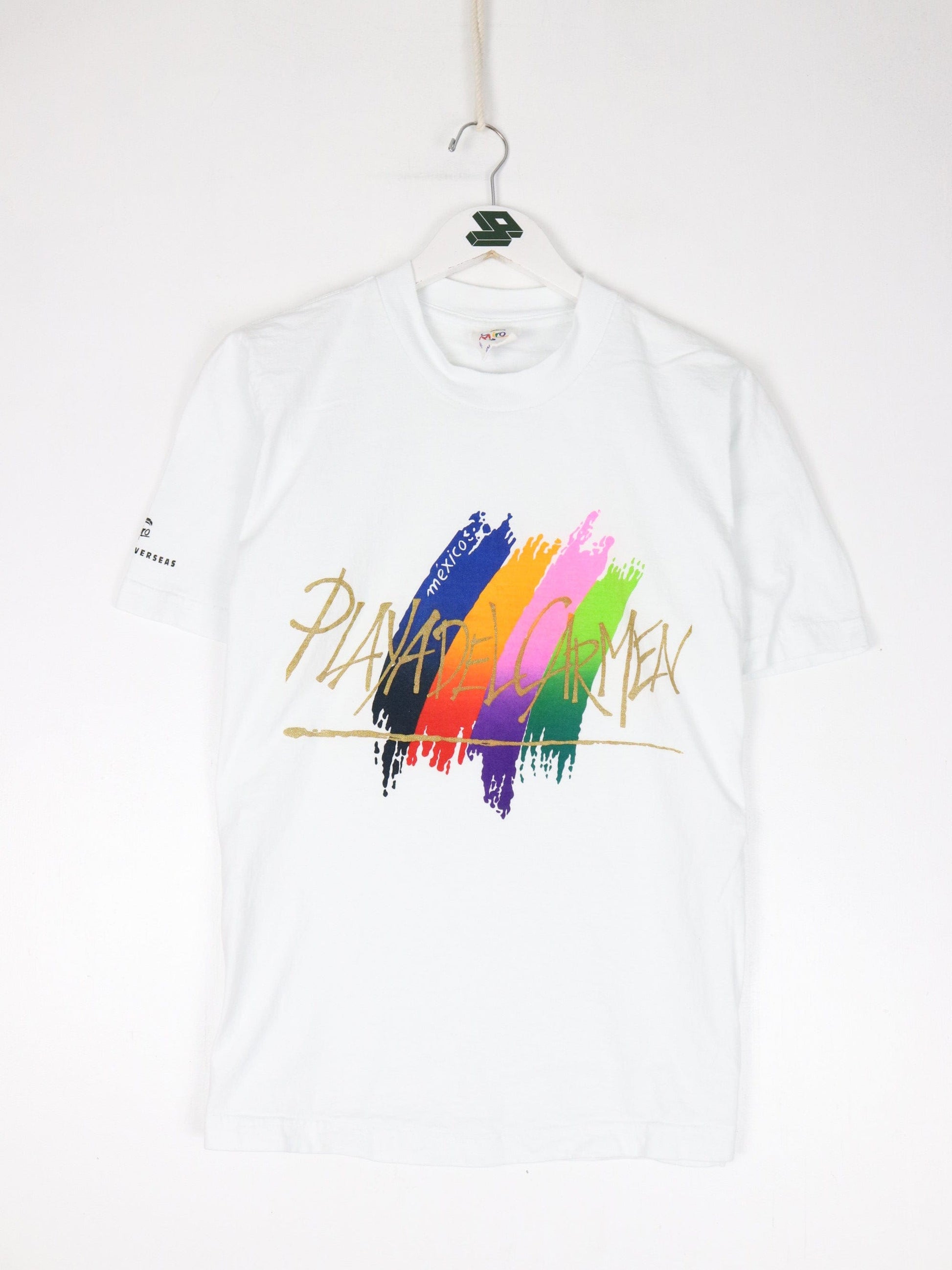 Vintage Playadel Carmen Mexico T Shirt Mens Medium White Travel