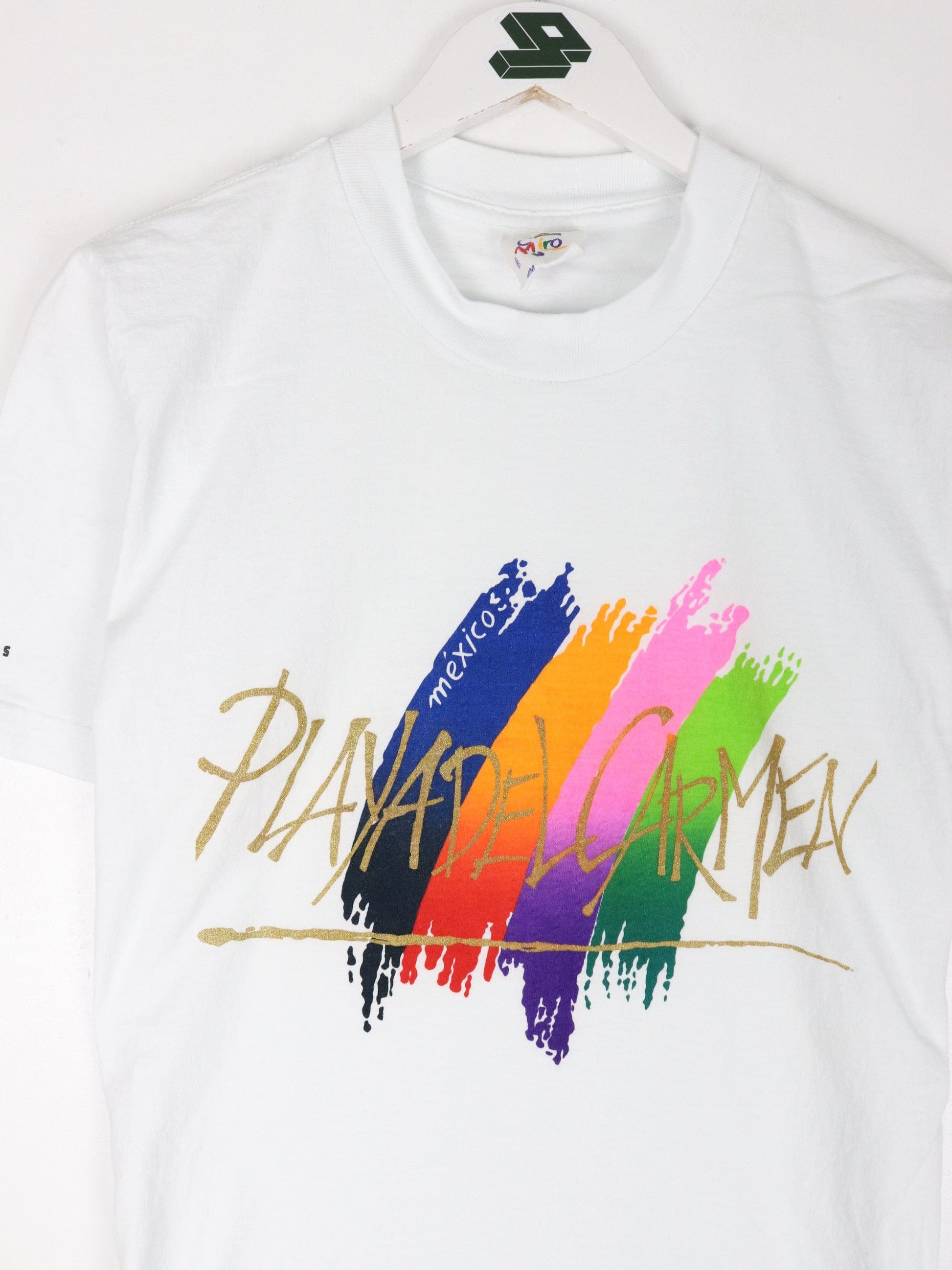 Vintage Playadel Carmen Mexico T Shirt Mens Medium White Travel