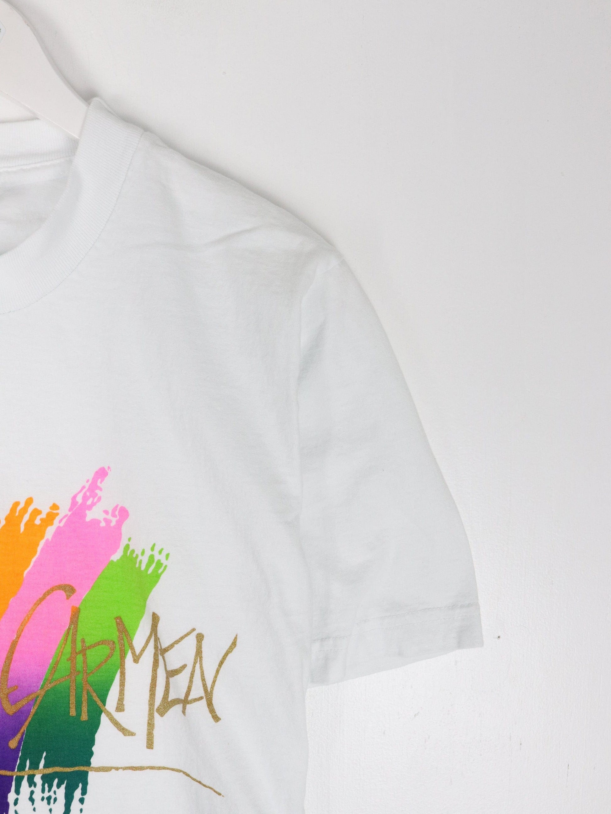 Vintage Playadel Carmen Mexico T Shirt Mens Medium White Travel