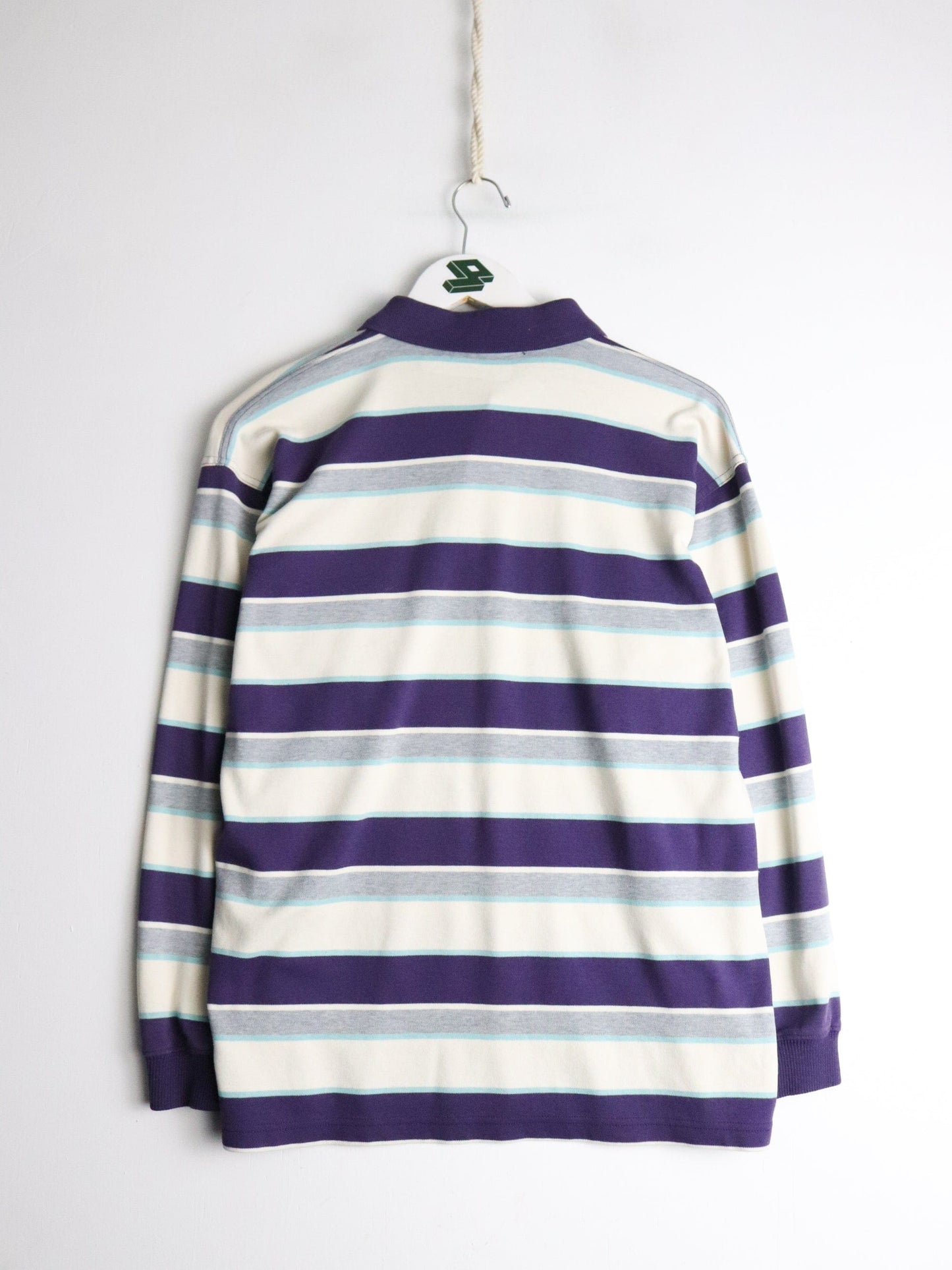 Vintage Playboy Shirt Fits Mens Medium Purple Rugby from propervintagecanada