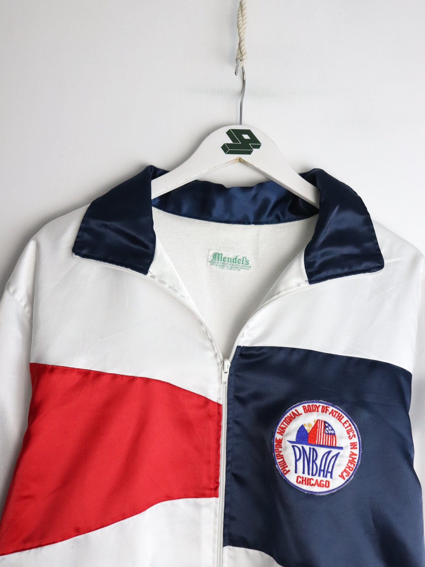 Vintage PNBAA Chicago Jacket Mens XL White Philippines from propervintagecanada