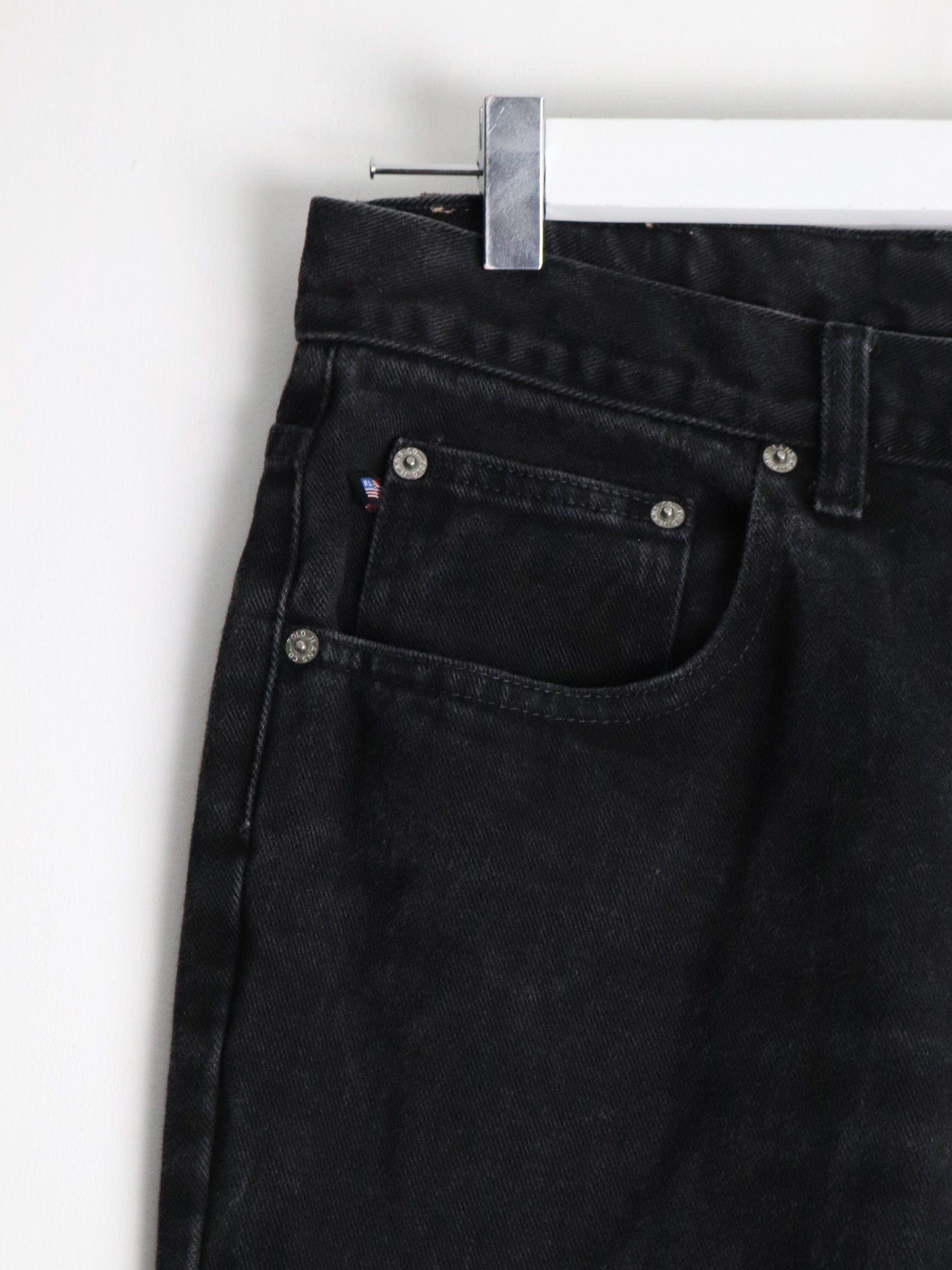 Vintage Polo Jeans Co Ralph Lauren Pants Mens 30 x 29 Black Denim