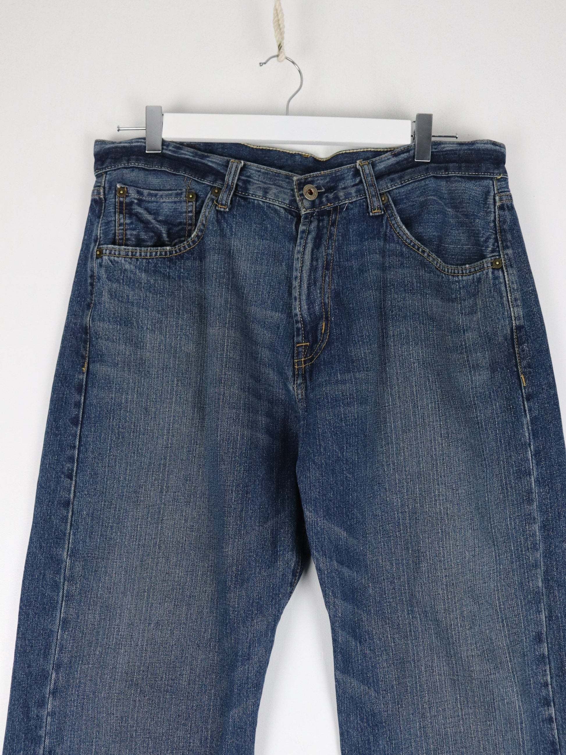Vintage Polo Ralph Lauren Pants Fits Mens 34 x 31 Blue Denim Jeans from propervintagecanada