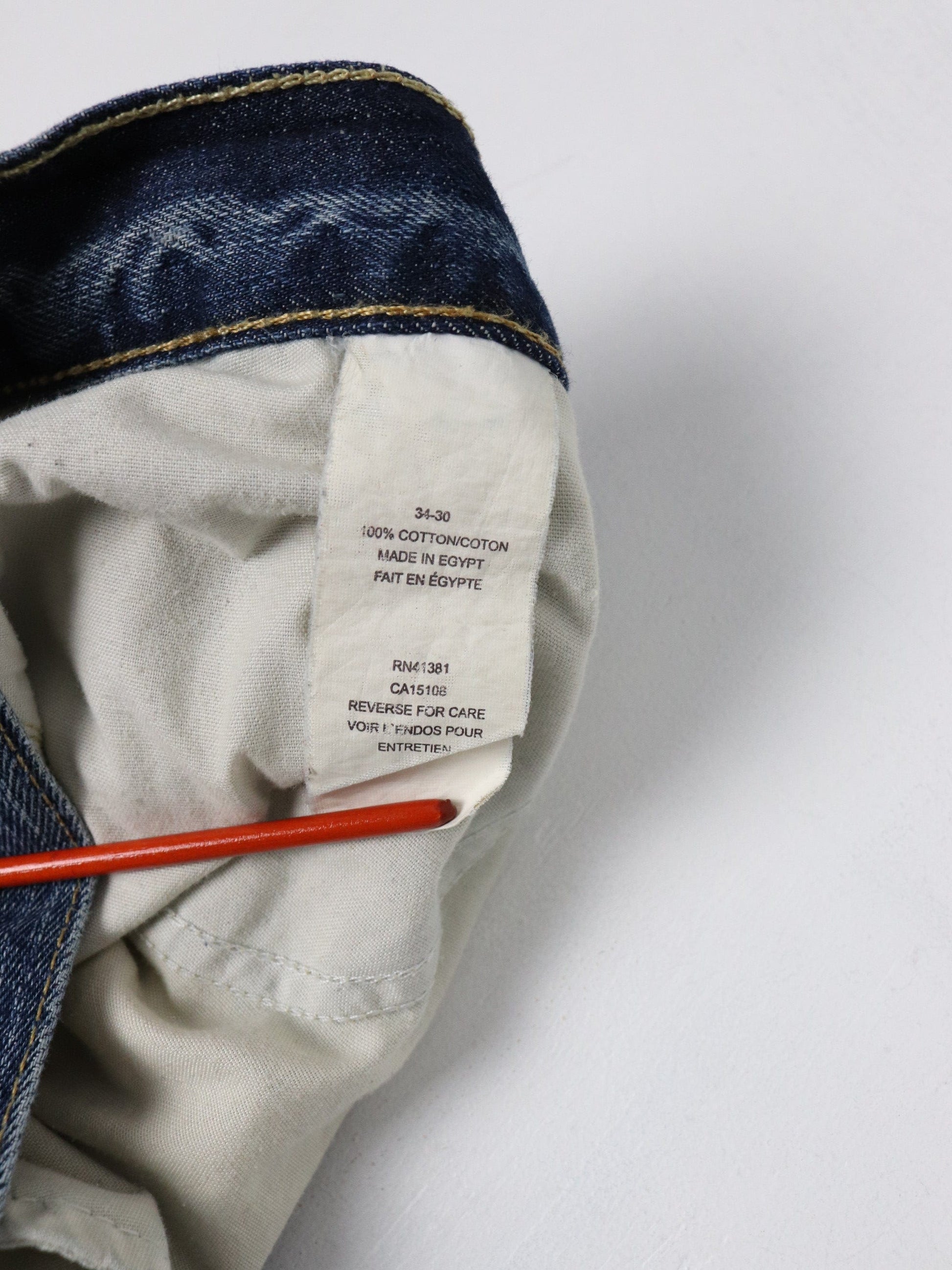 Vintage Polo Ralph Lauren Pants Fits Mens 34 x 31 Blue Denim Jeans from propervintagecanada