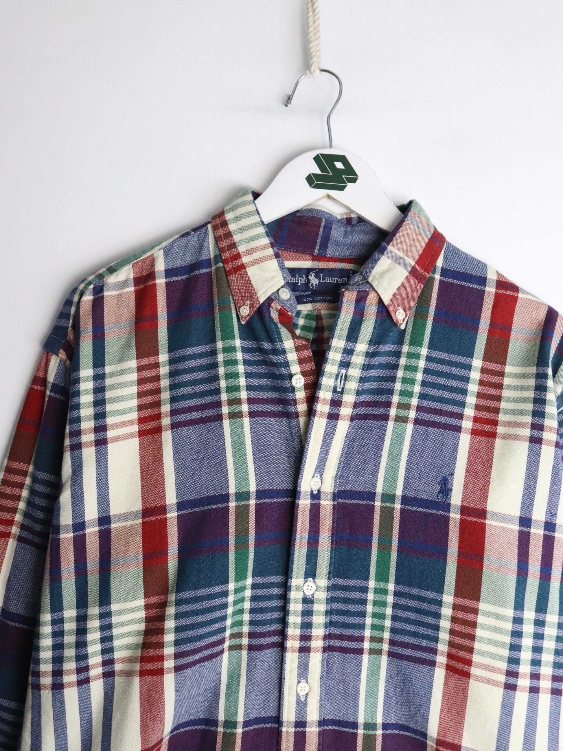 Vintage Polo Ralph Lauren Shirt Fits Mens Medium Blue Button Up from propervintagecanada