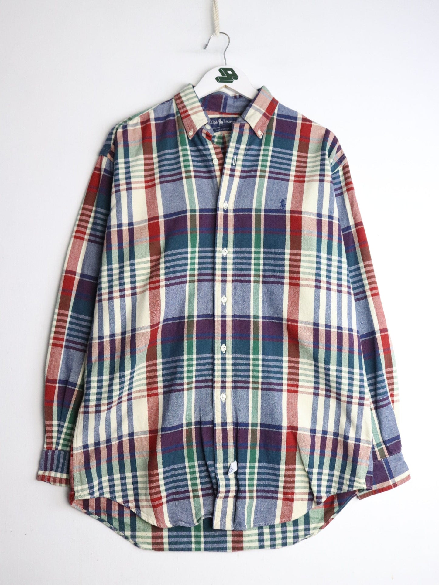 Vintage Polo Ralph Lauren Shirt Fits Mens Medium Blue Button Up from propervintagecanada