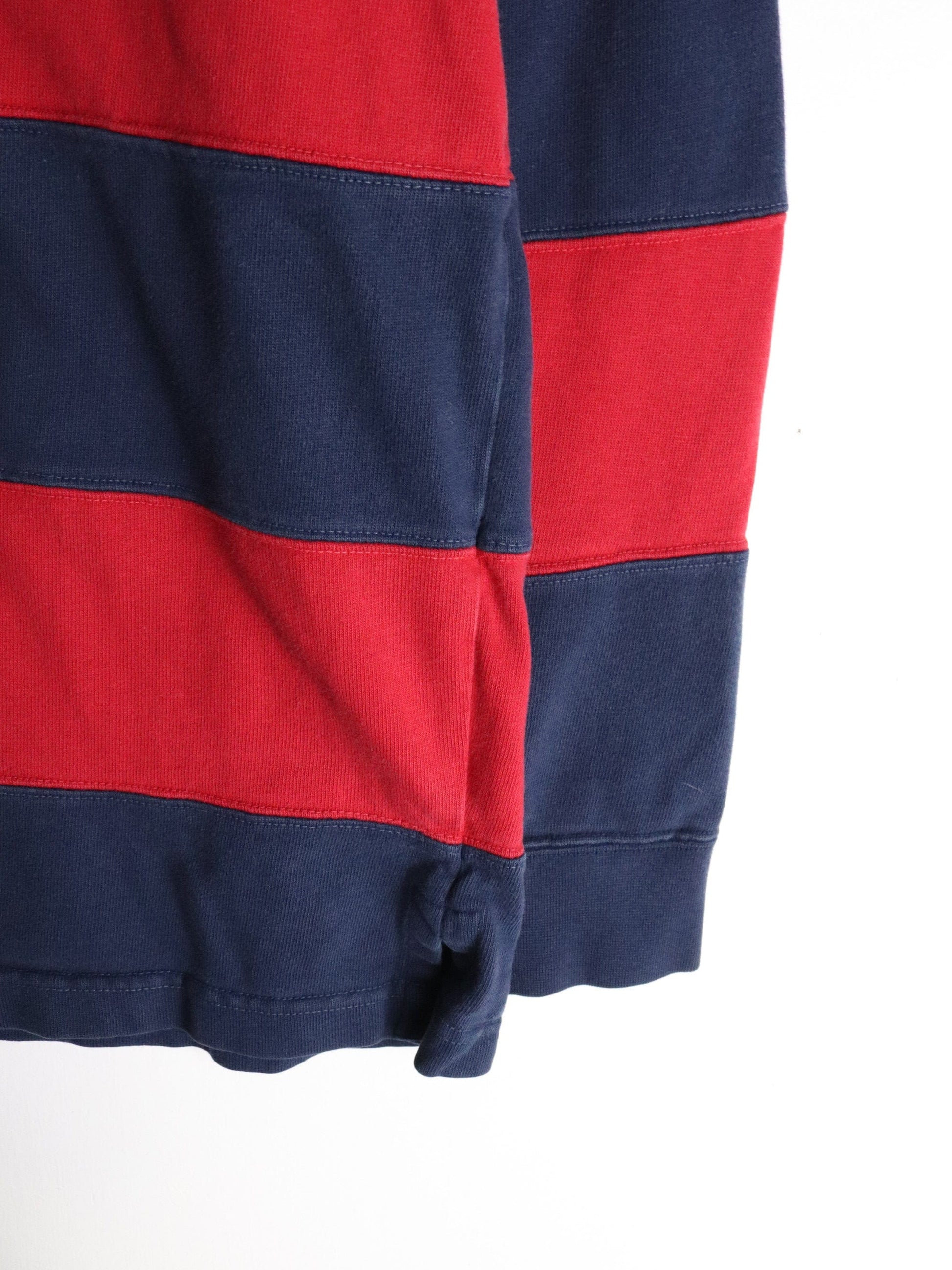 Vintage Polo Ralph Lauren Shirt Youth Large Blue Red Rugby from propervintagecanada
