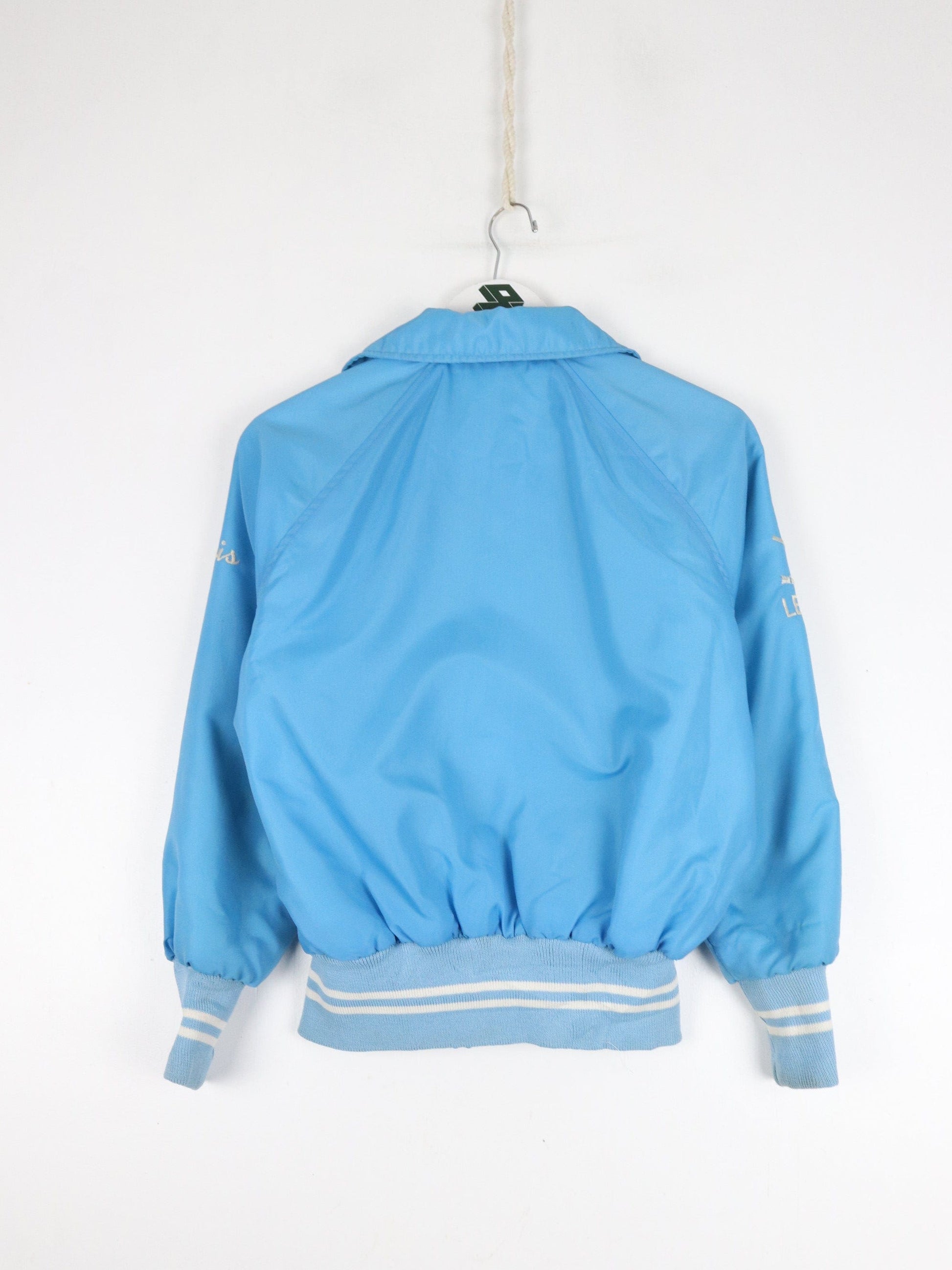 Vintage Port Elgin Atoms Hockey Jacket Youth XL Blue Snap On Pee Wee 80s from propervintagecanada