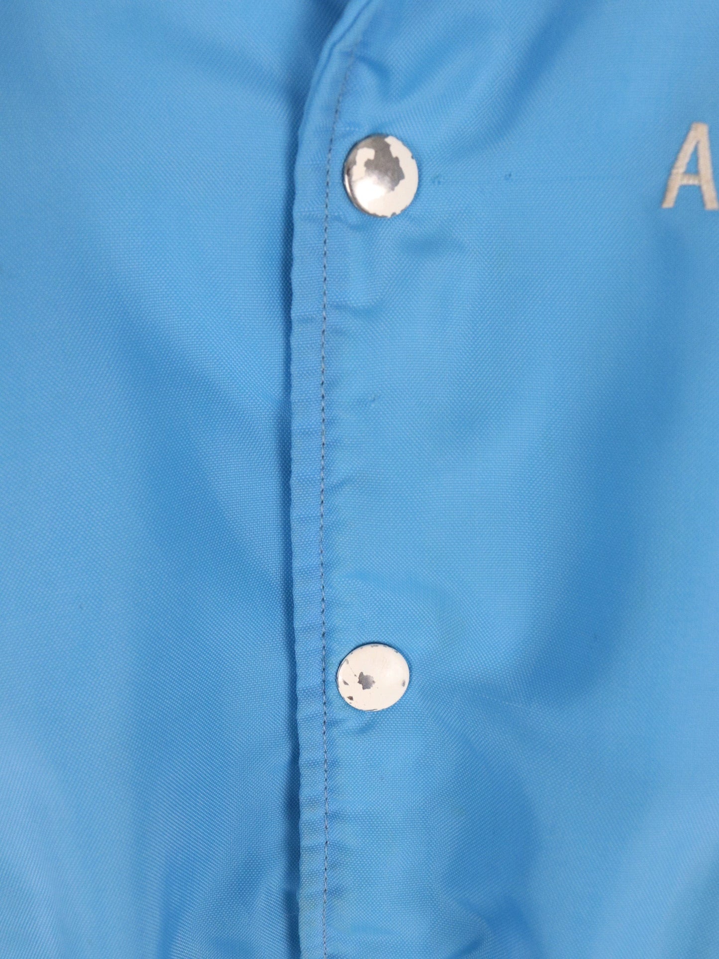 Vintage Port Elgin Atoms Hockey Jacket Youth XL Blue Snap On Pee Wee 80s from propervintagecanada