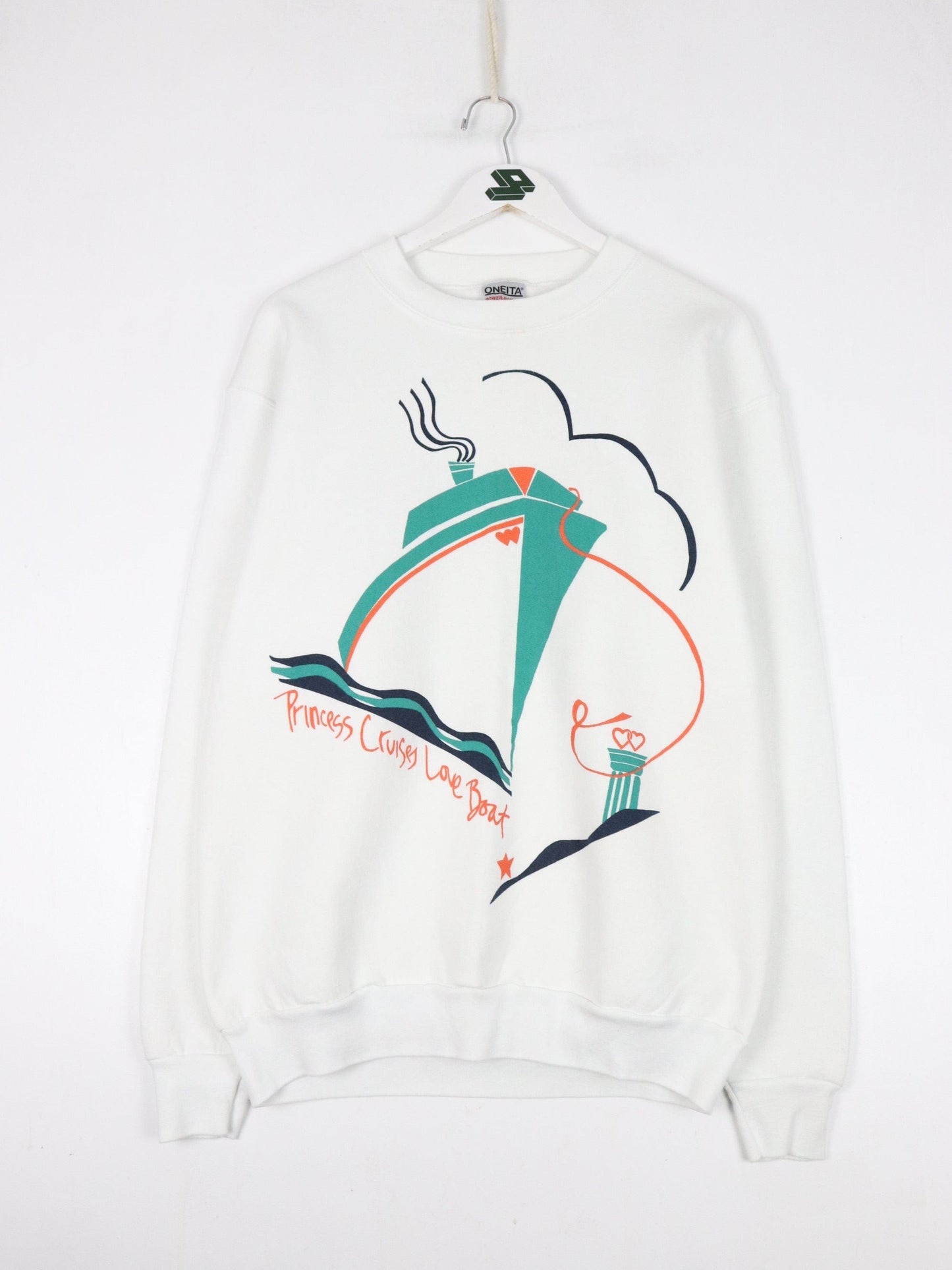 Vintage Princess Cruises Love Boat Sweatshirt Fits Mens L White 90s