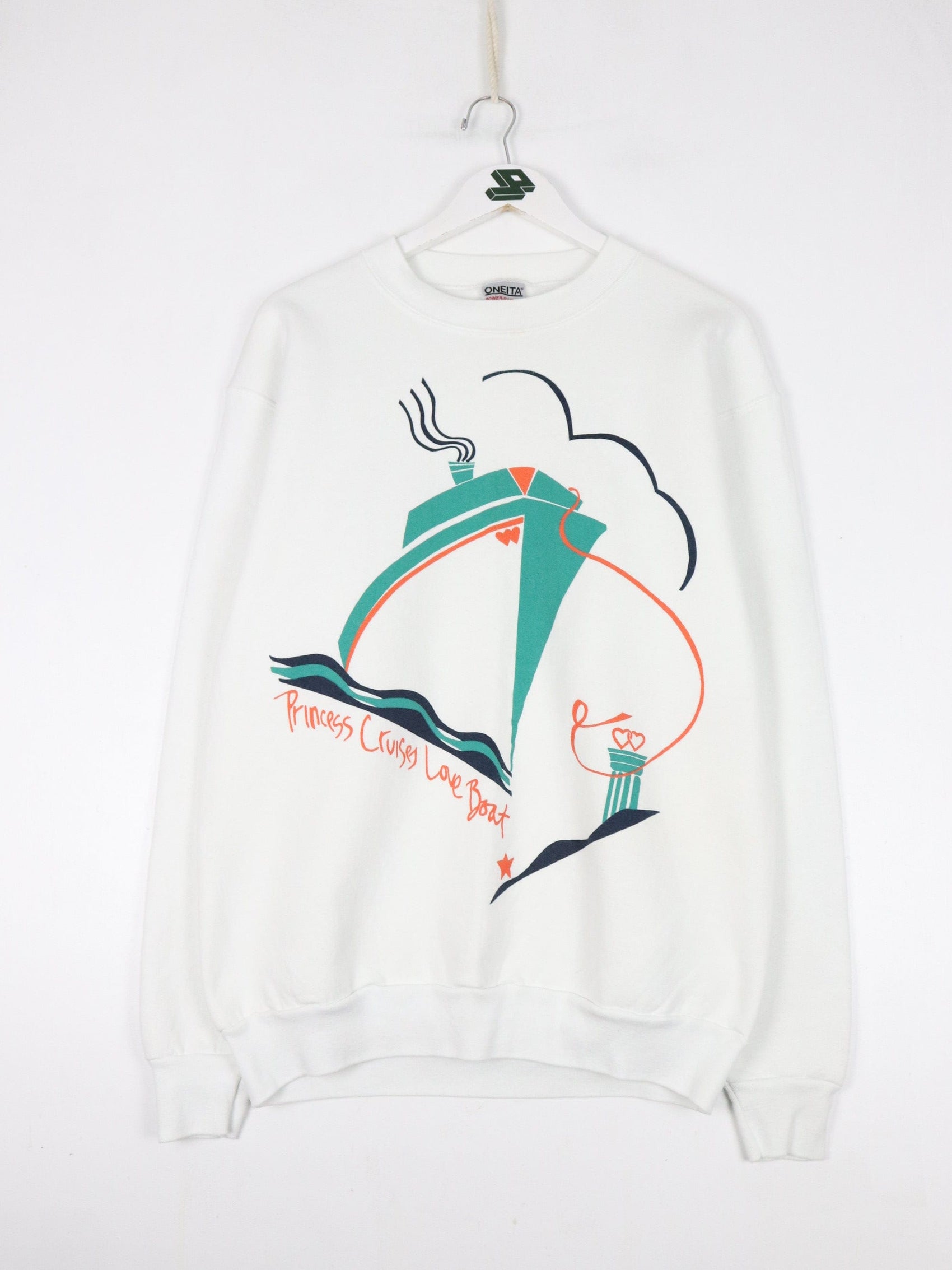 Vintage Princess Cruises Love Boat Sweatshirt Fits Mens L White 90s