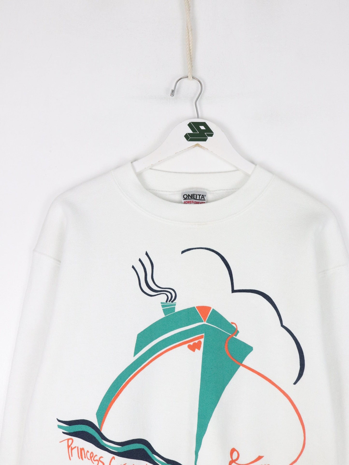 Vintage Princess Cruises Love Boat Sweatshirt Fits Mens L White 90s