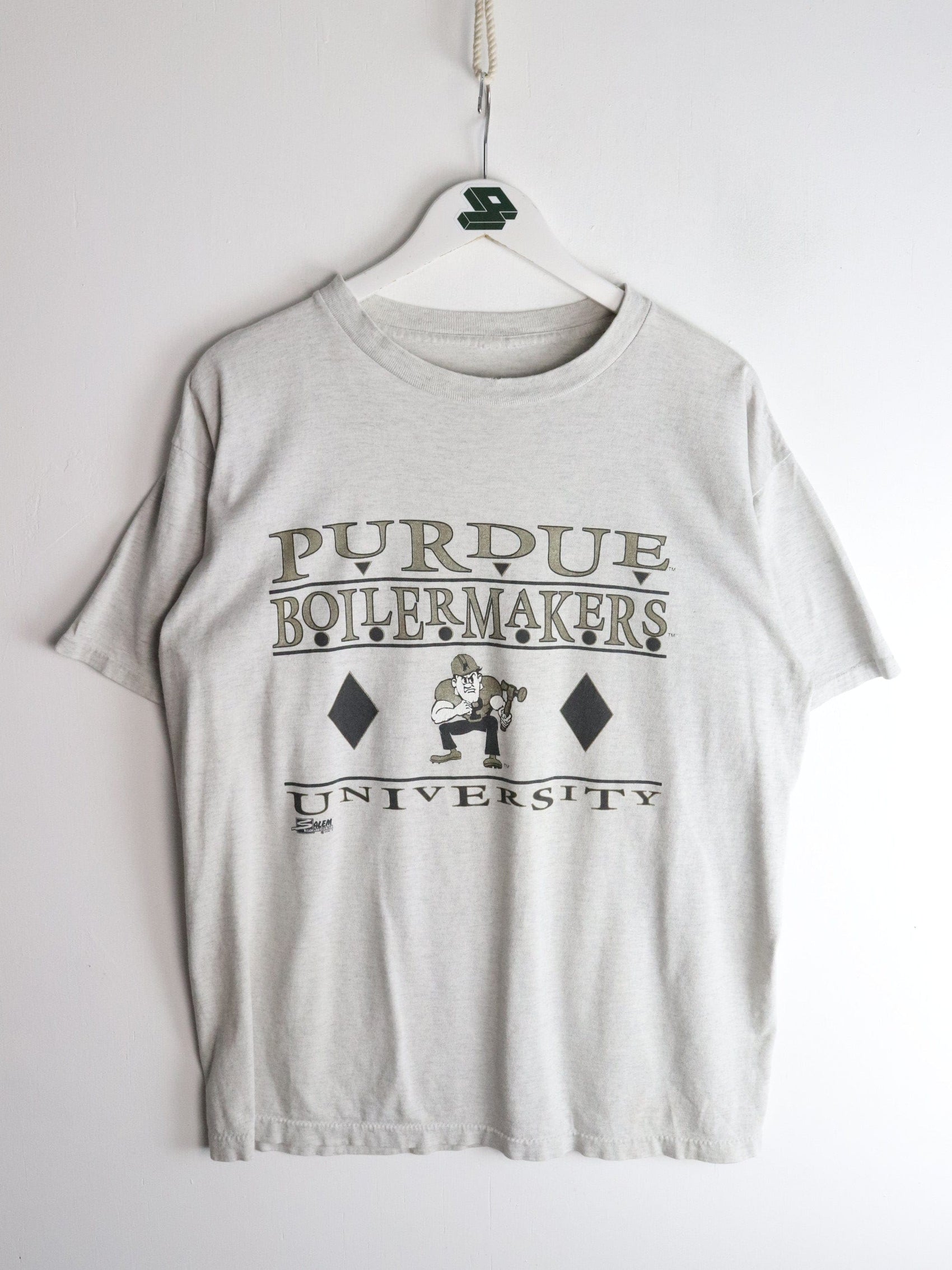 Vintage Purdue Boilermakers T Shirt Mens XL Grey