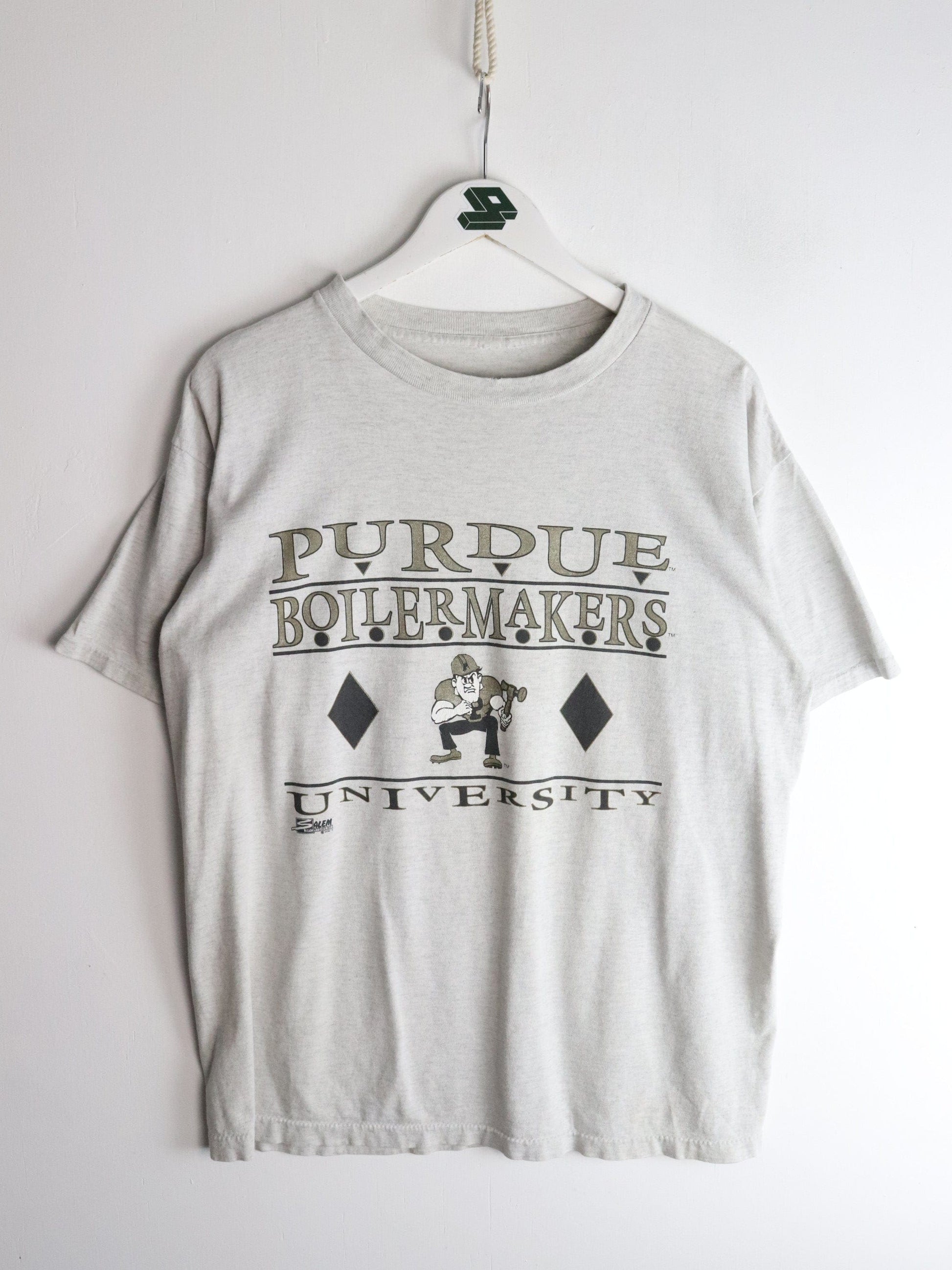 Vintage Purdue Boilermakers T Shirt Mens XL Grey
