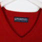 Vintage Puritan Sweater Mens Small Knit V Neck