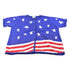 Vintage Quaker Factory American Flag Knit Short Sleeve Sweater Women&