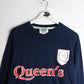 Vintage Queen's University T Shirt Mens Medium Blue
